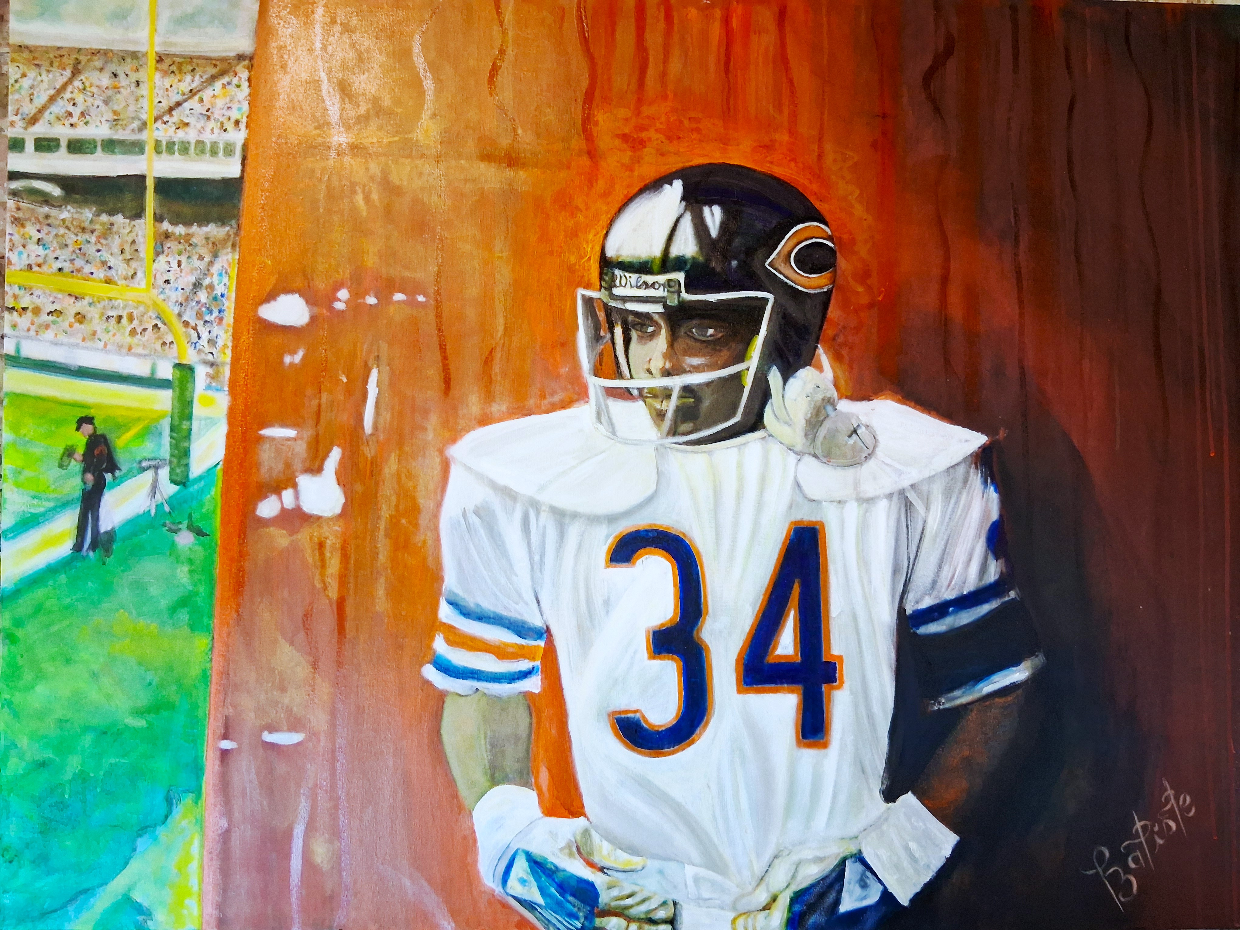 Chicago Bears Legend Artwork