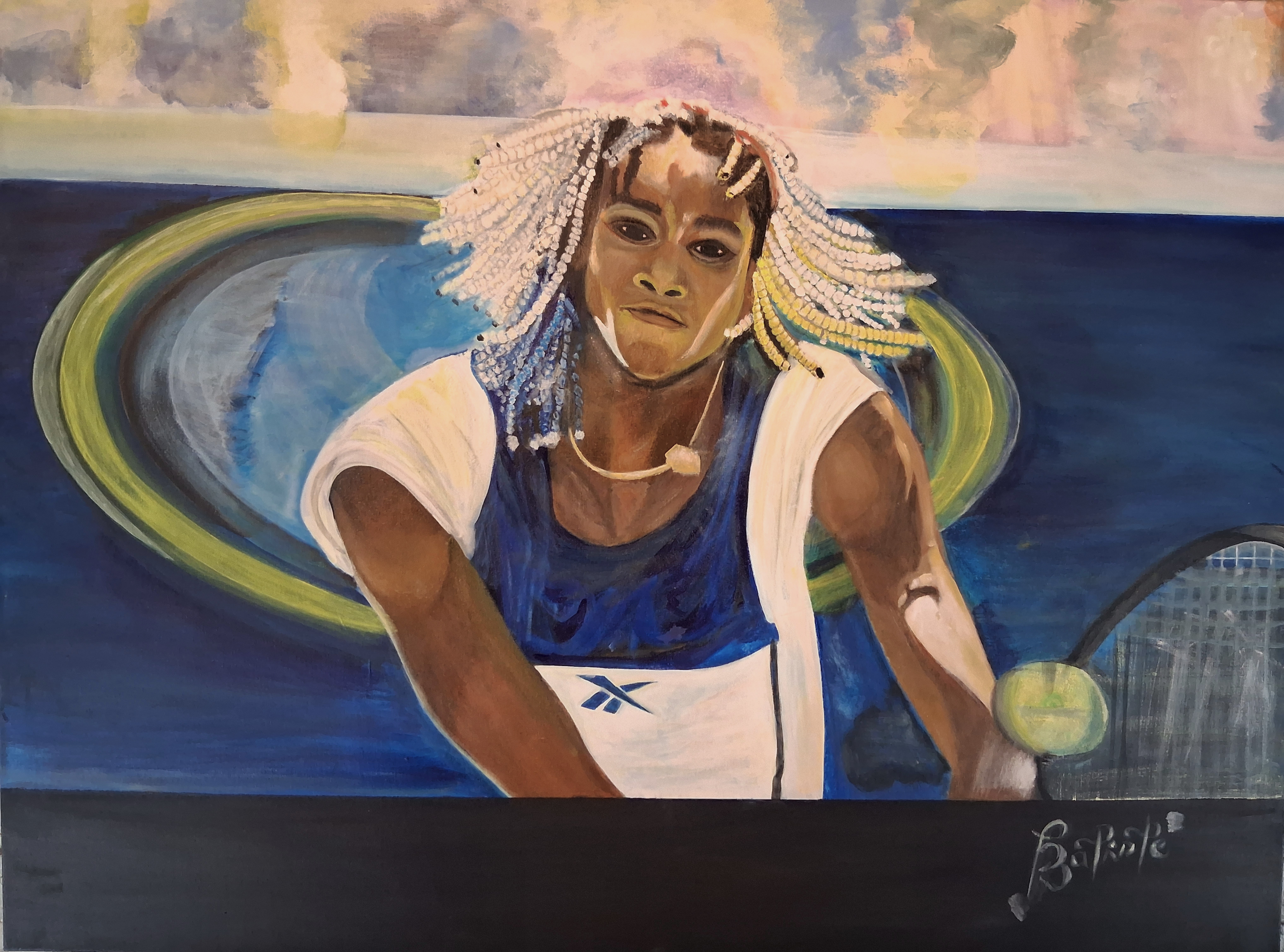 Tennis Champion Art Canvas