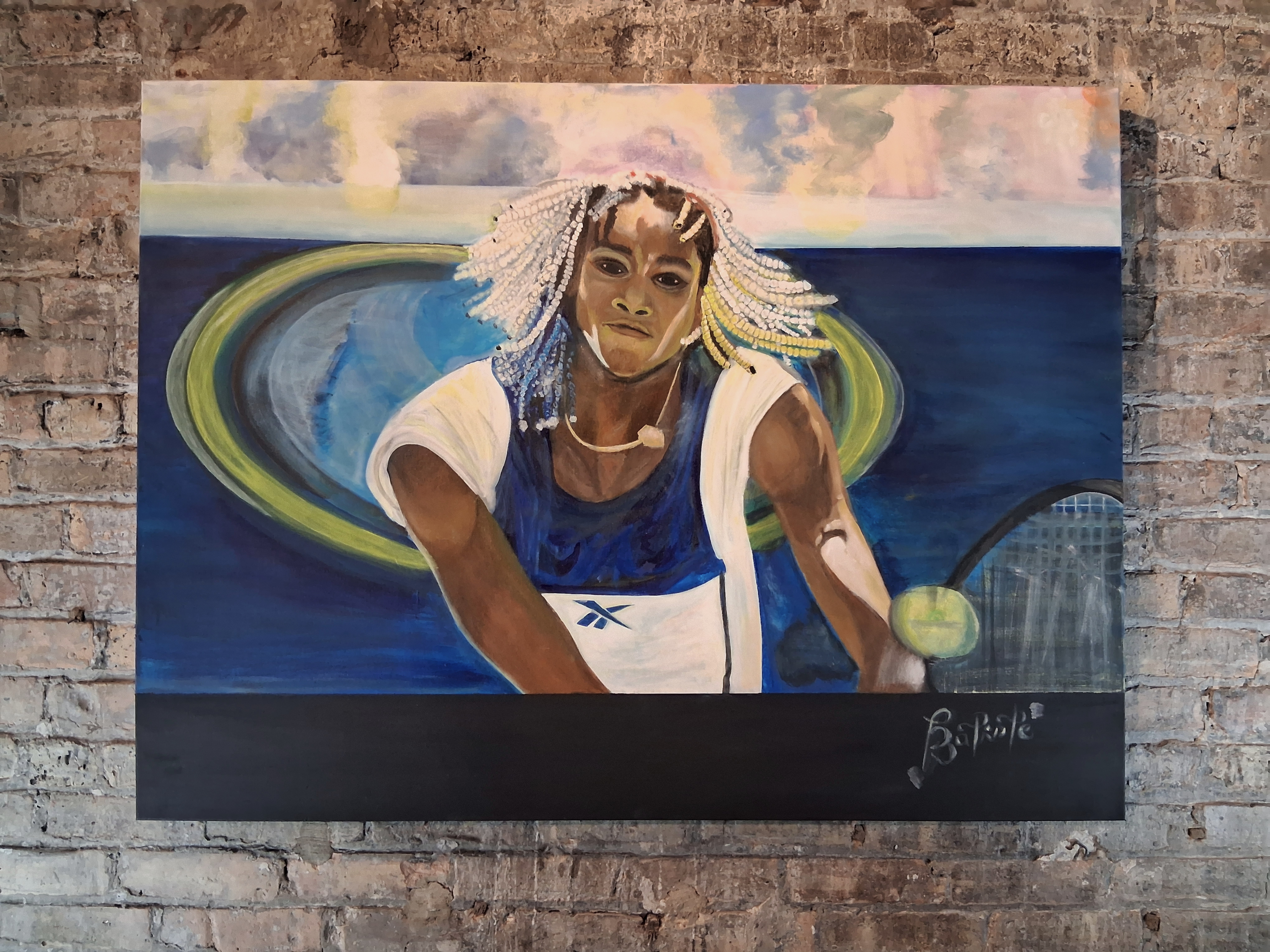 Tennis Champion Art Canvas