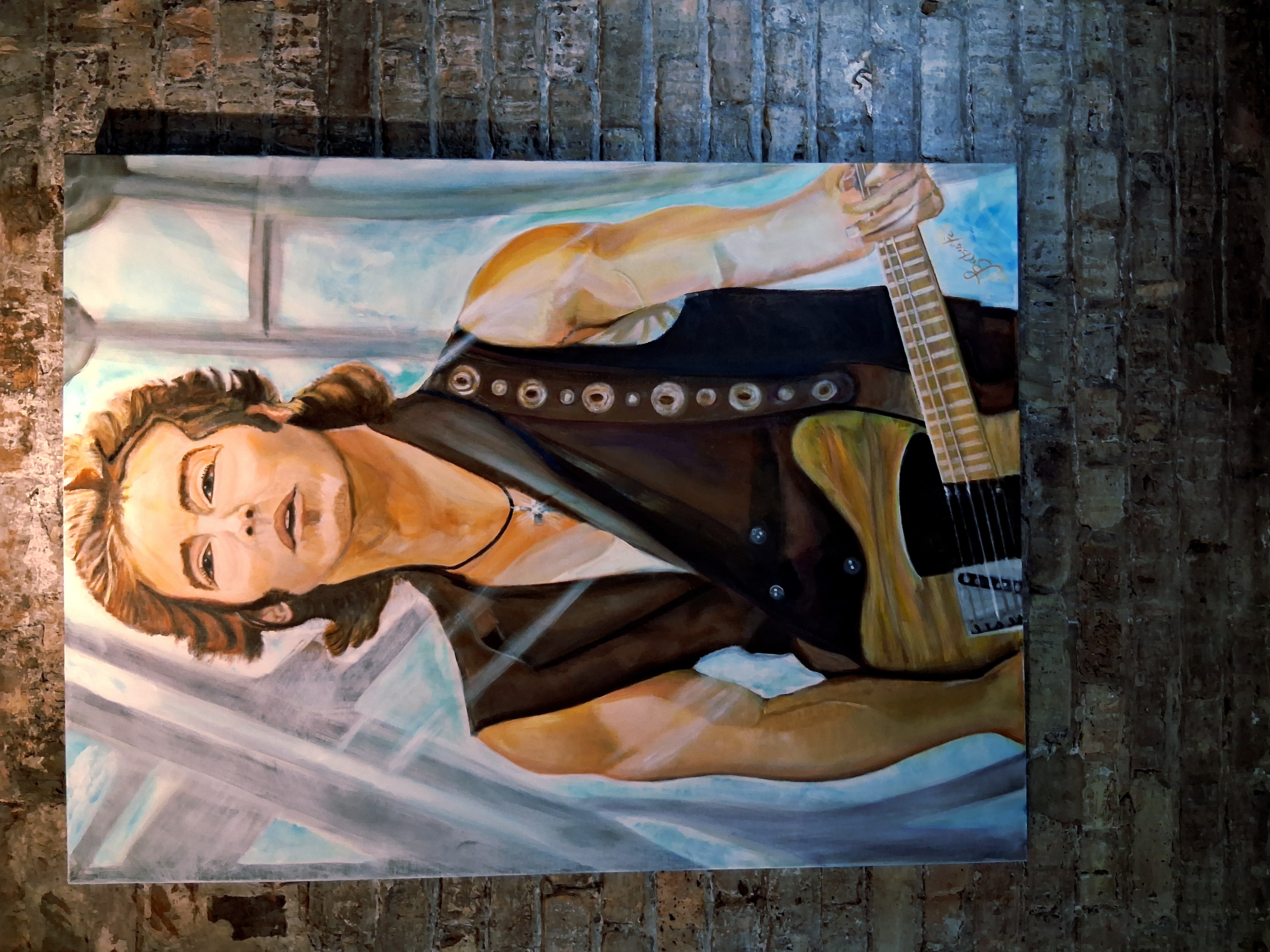 Rock Guitarist Canvas Art