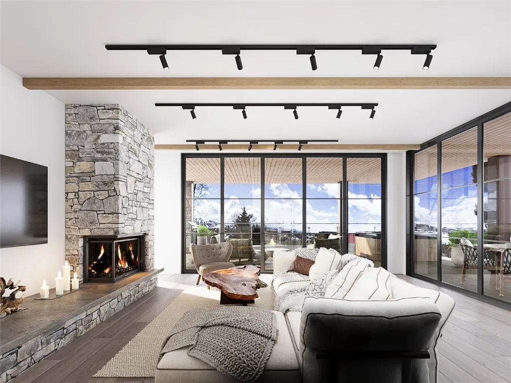 contemporánea villa de montaña