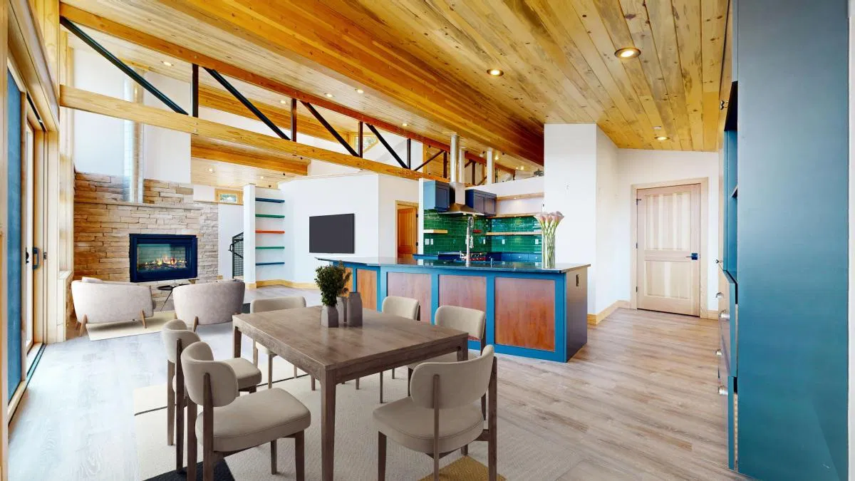 Casa contemporánea en la montaña