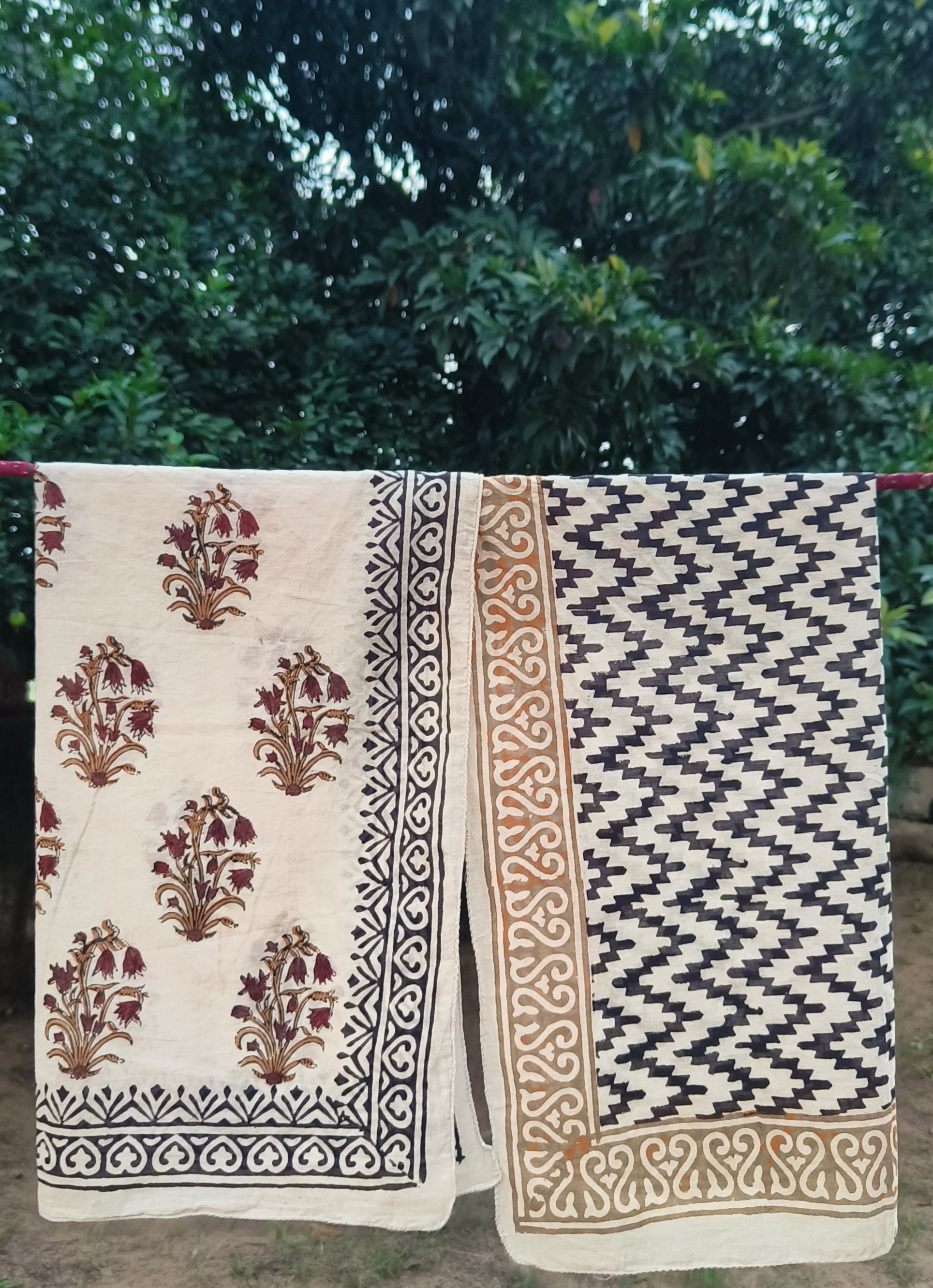 Handmade Batik Cotton Throw
