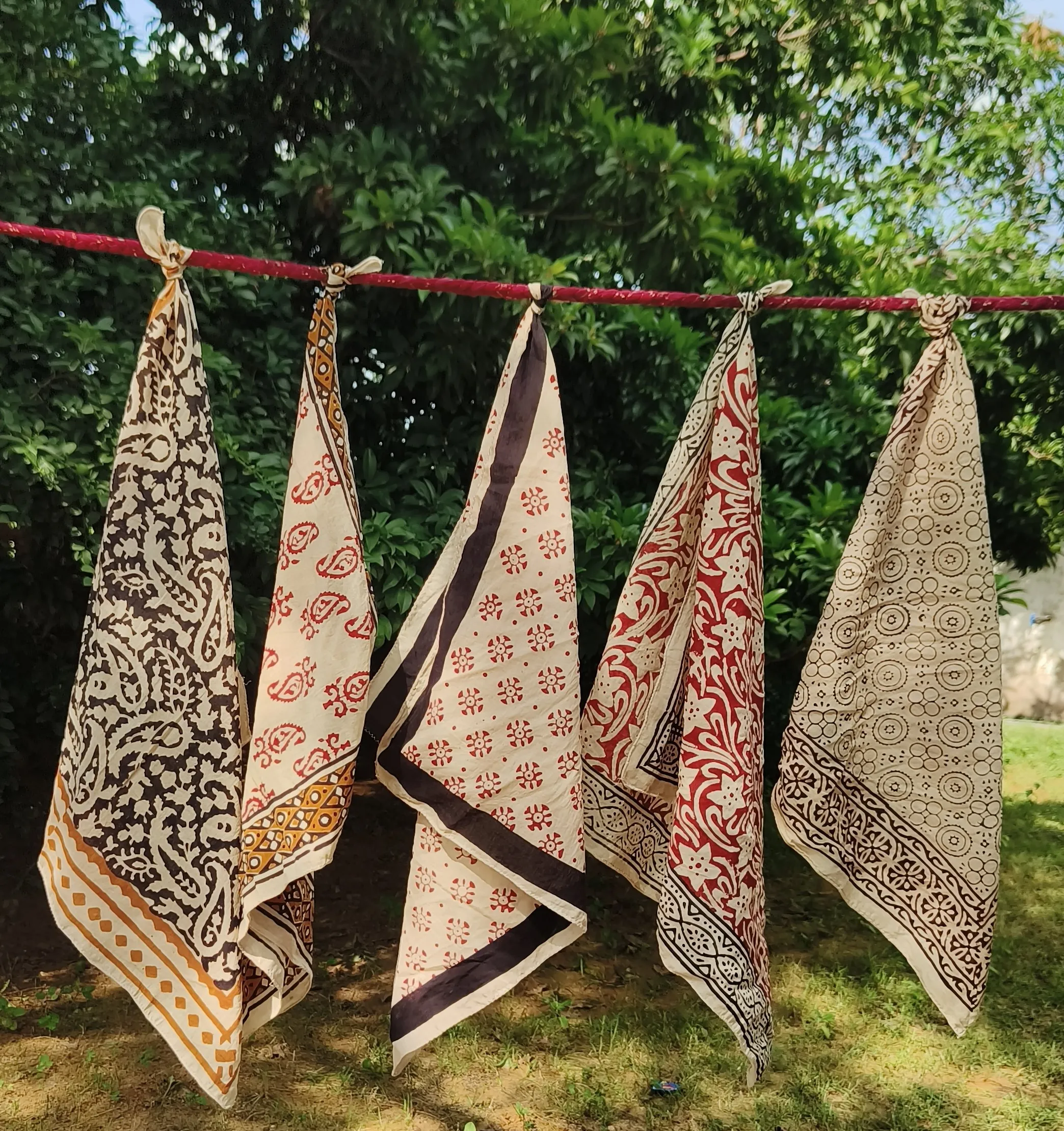 Handcrafted Block Print Cotton Scarves