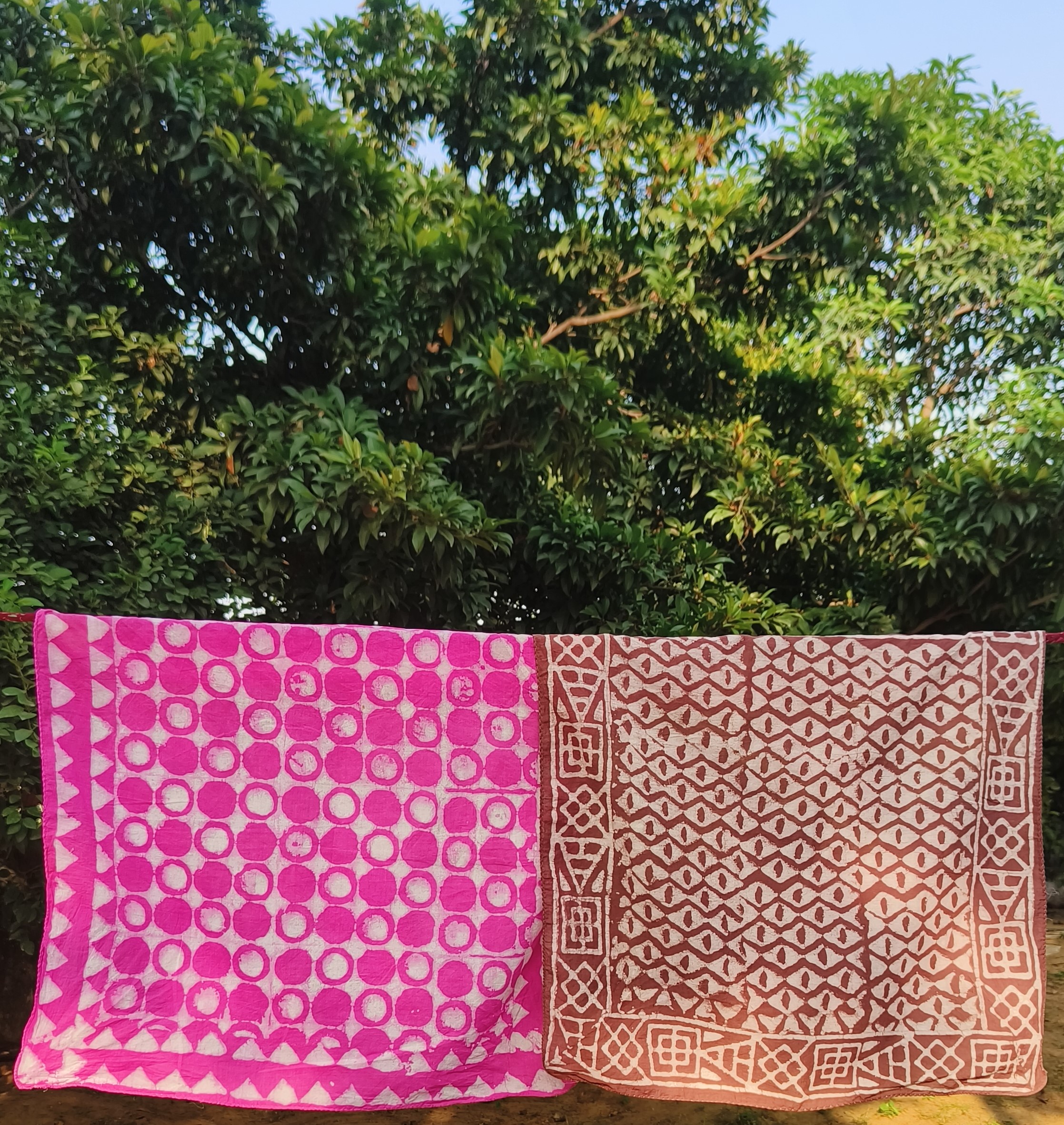 Handmade Indigo Dyed Scarf