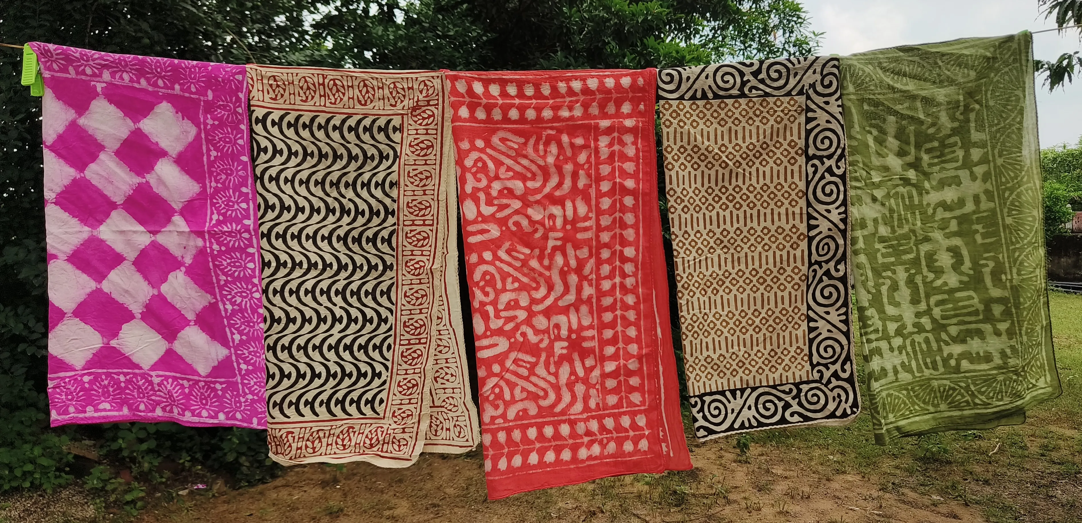 Handcrafted Cotton Batik Scarves