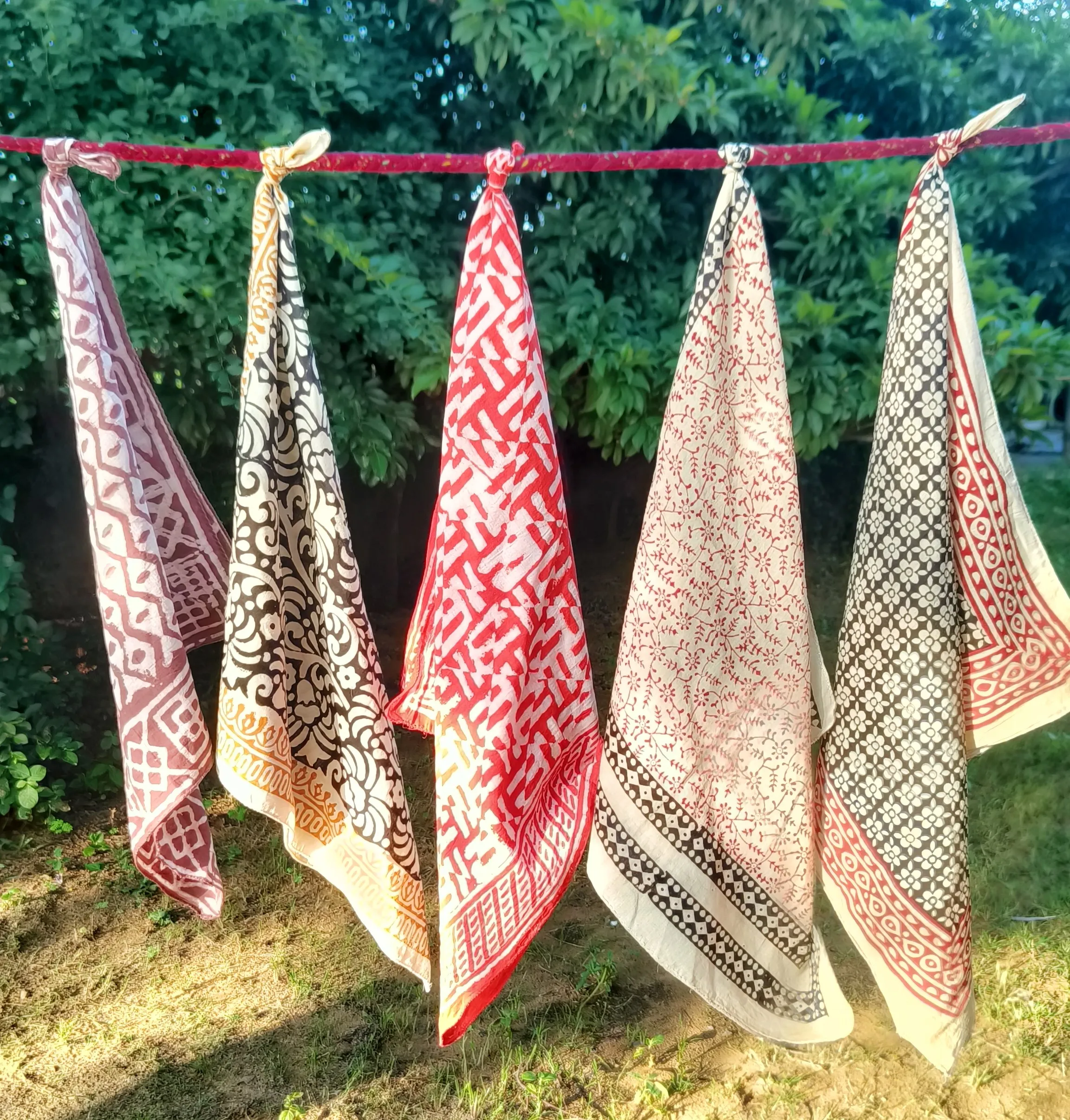 Handmade Block Print Scarves