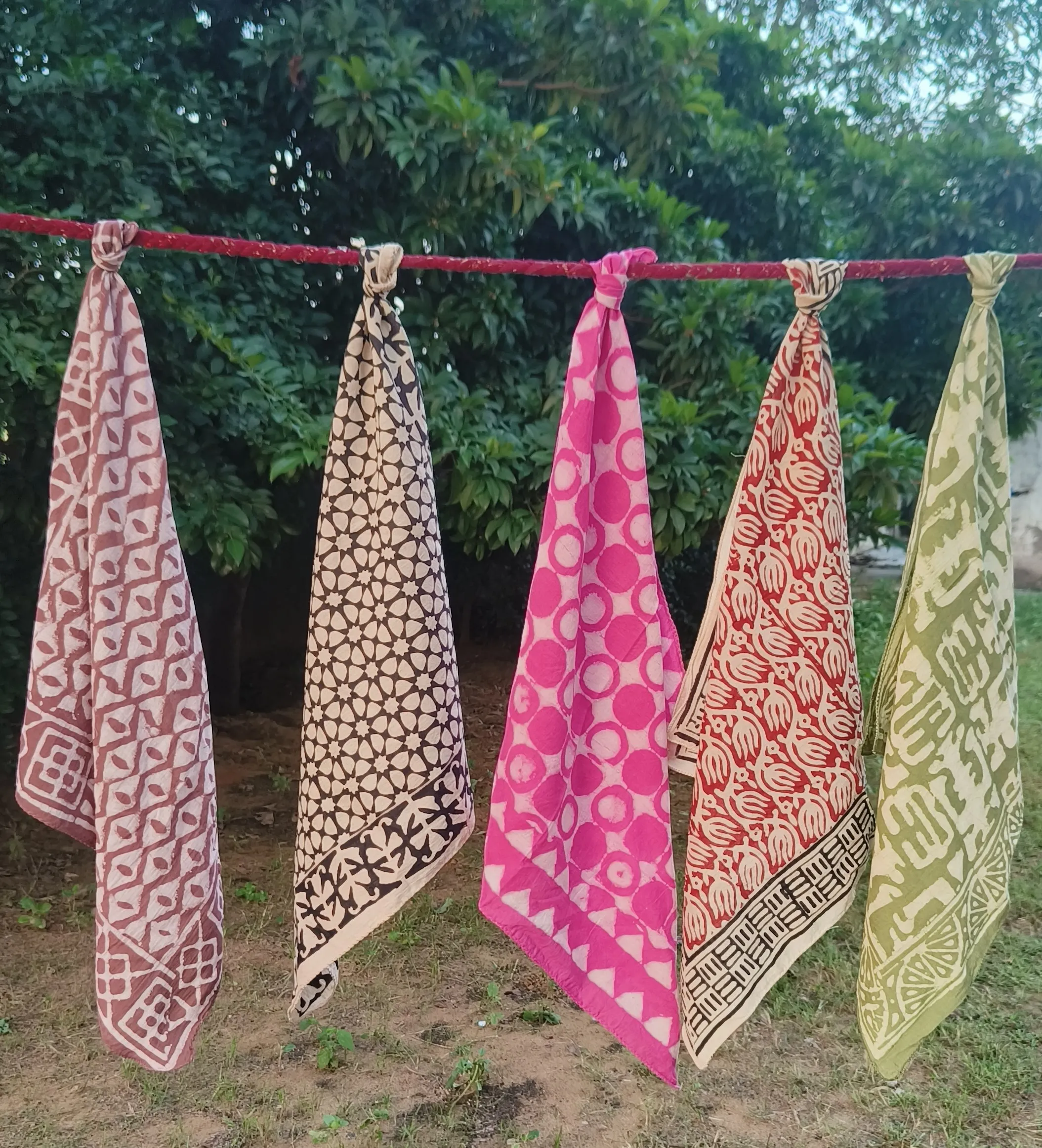 Handcrafted Block Printed Scarves