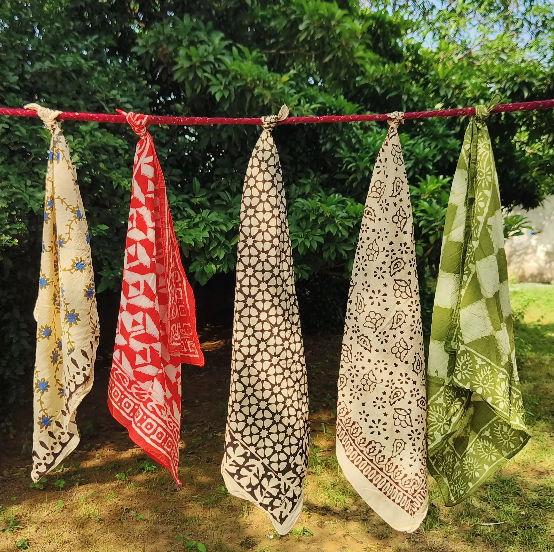 Handcrafted Block Print Cotton Scarves