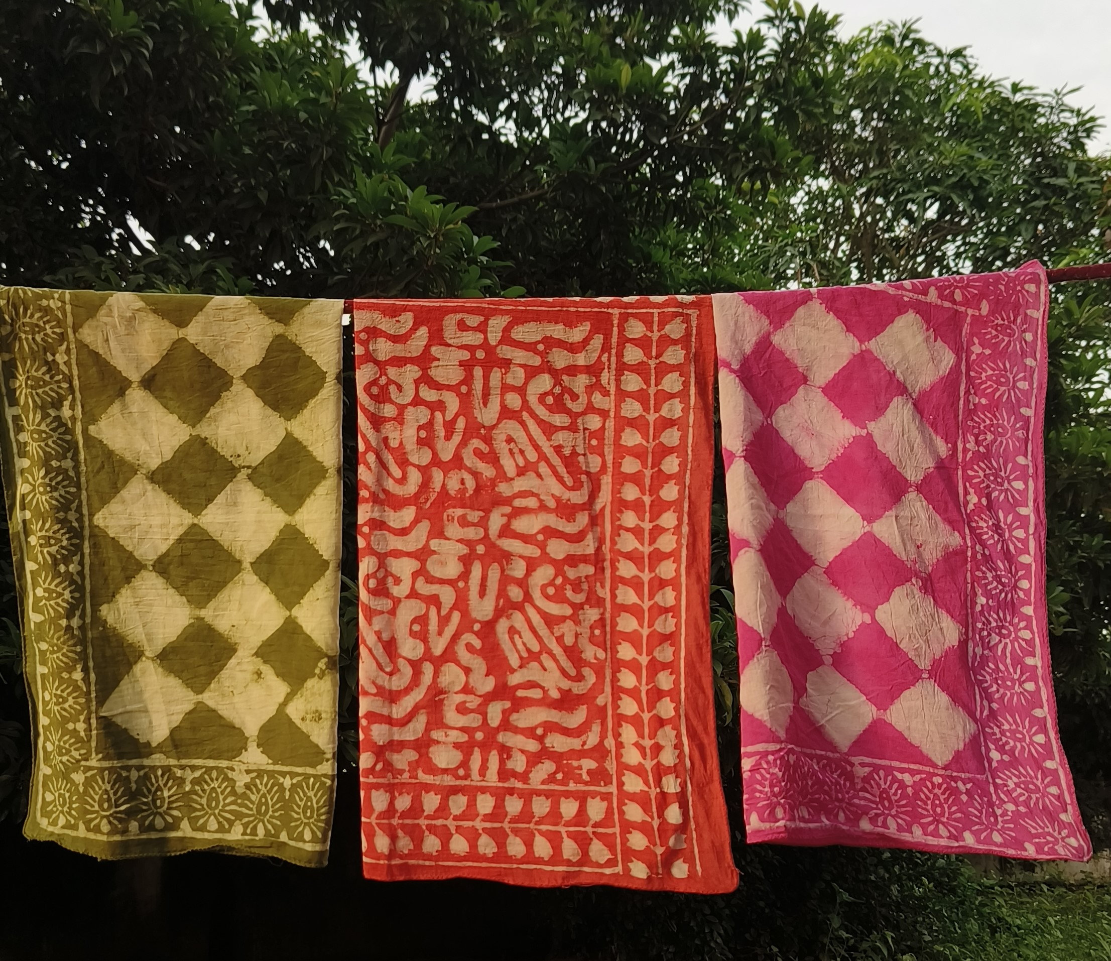 Handcrafted Bandhani Cotton Scarves