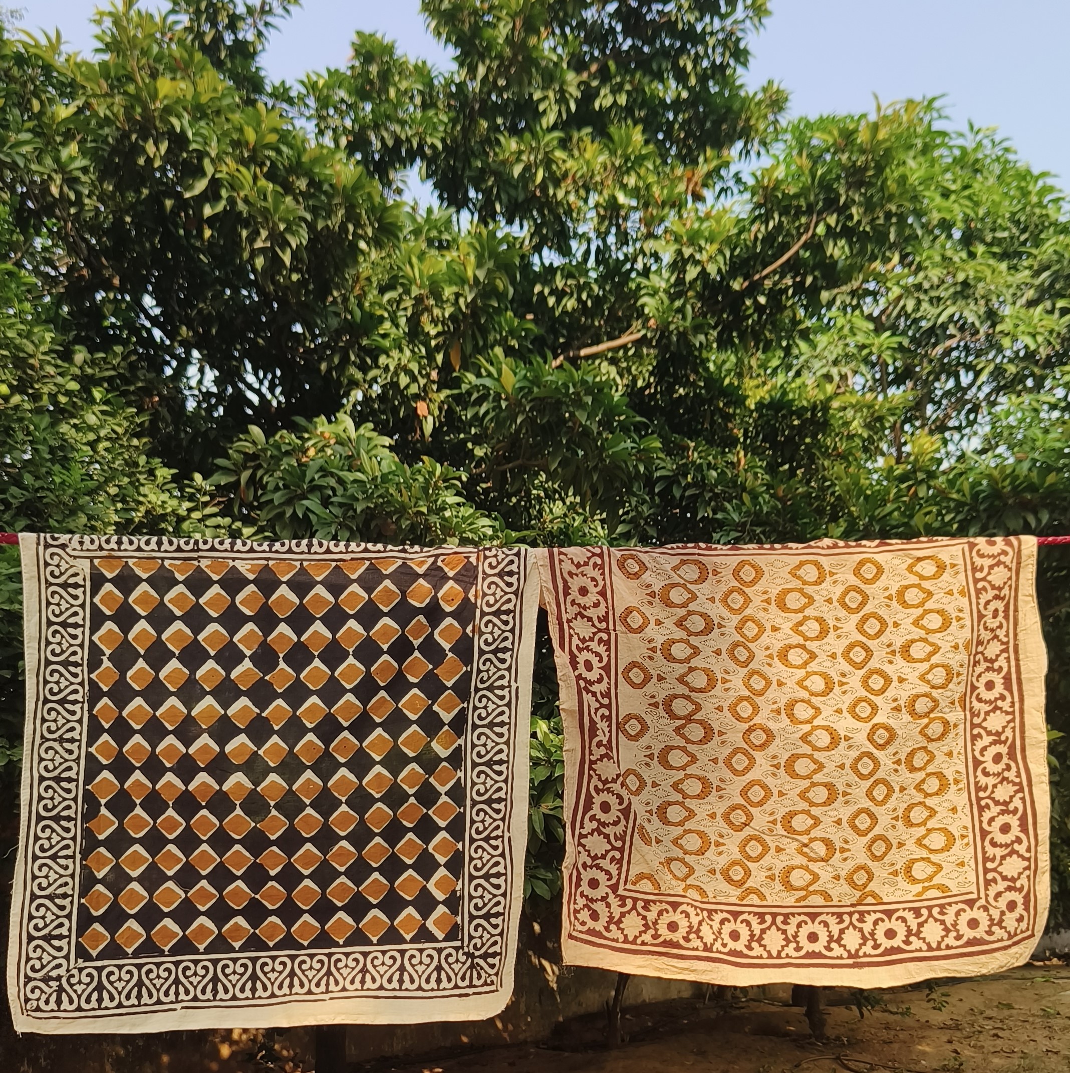 Handcrafted Block Print Cotton Tablecloth