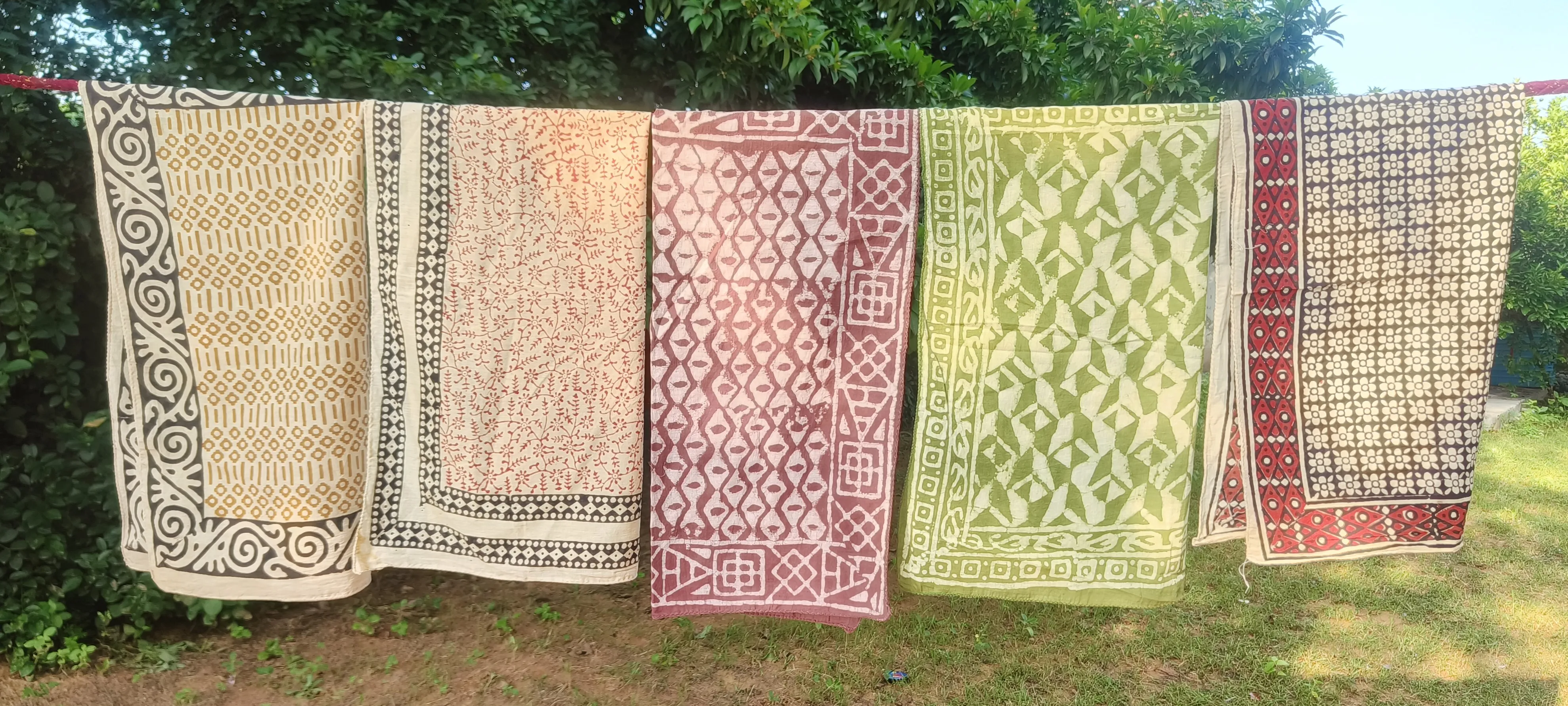 Handcrafted Block Print Cotton Scarves