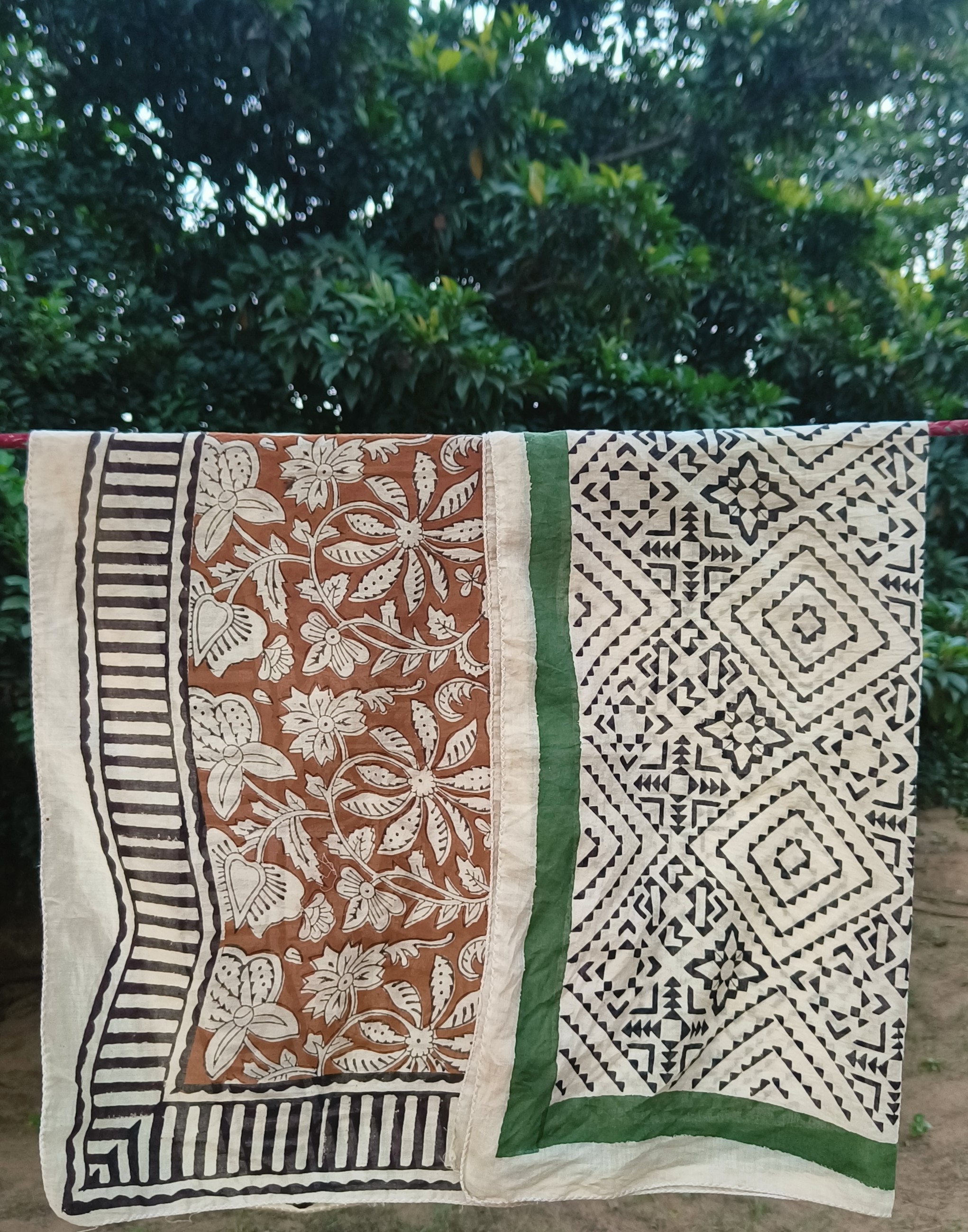 Handmade Batik Cotton Throw