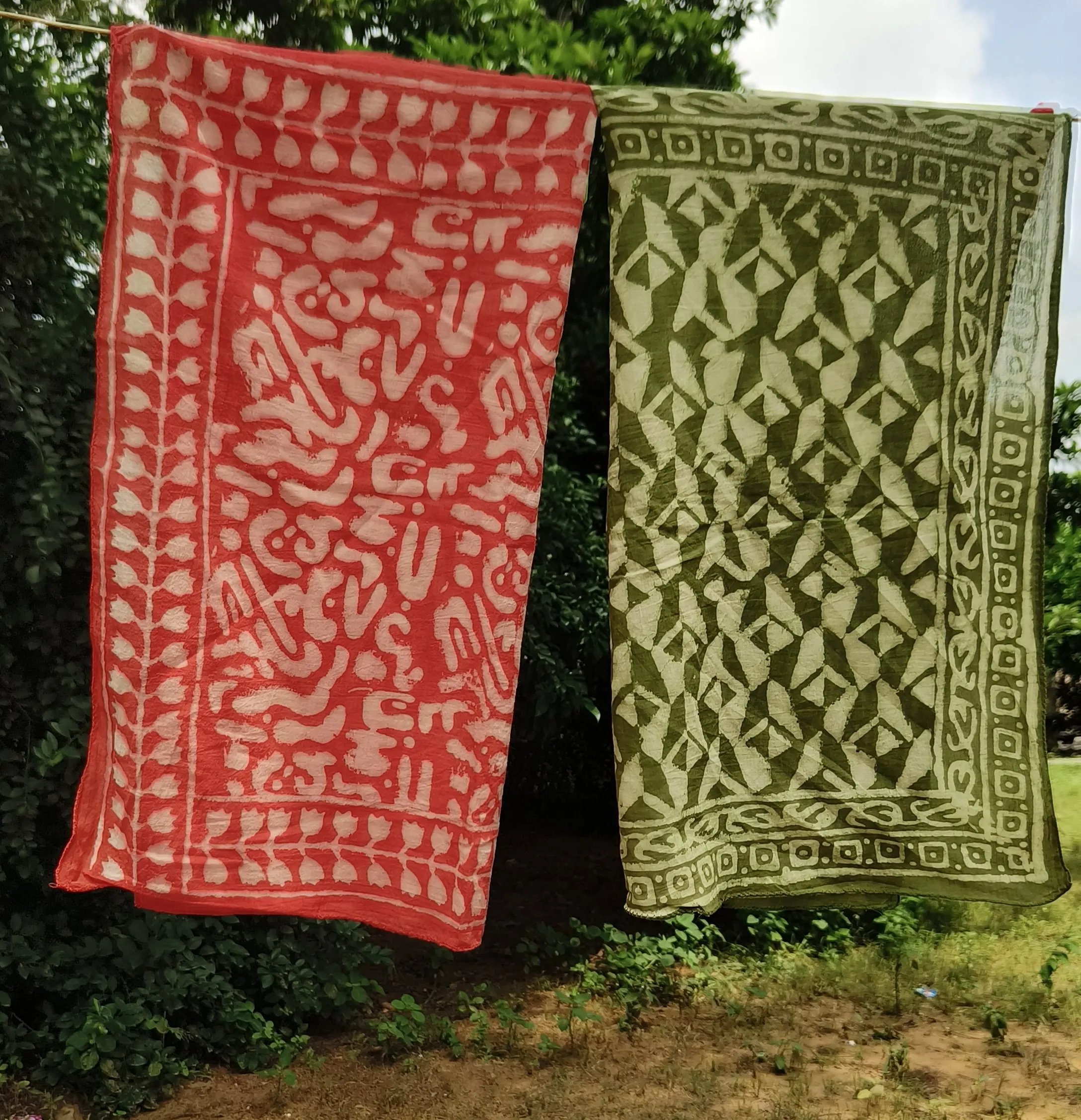 Hand-printed Cotton Towels