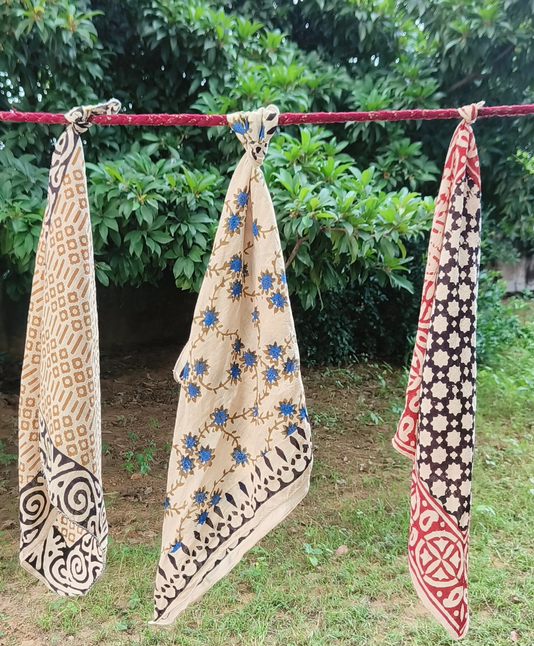 Handcrafted Block Printed Scarves
