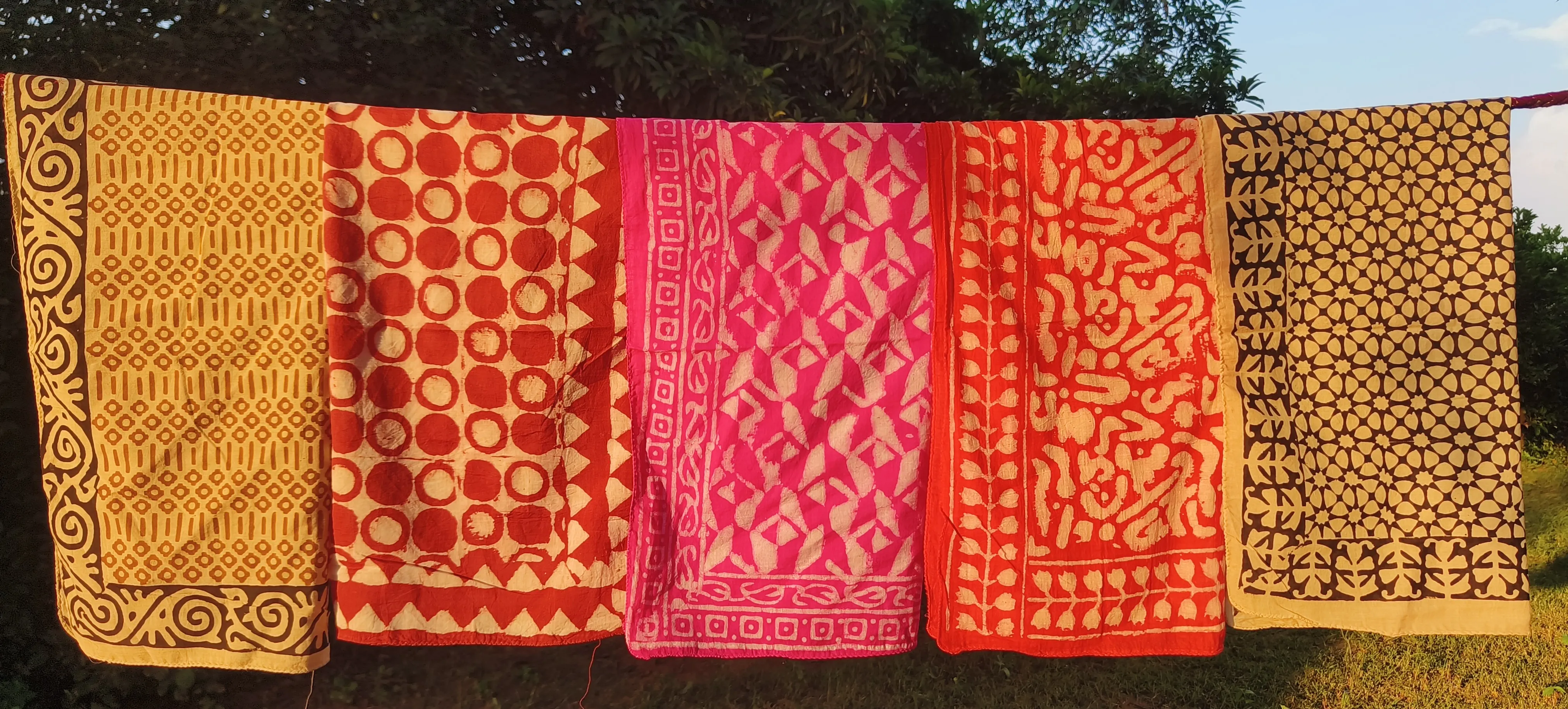 Handcrafted Bandhani Scarves