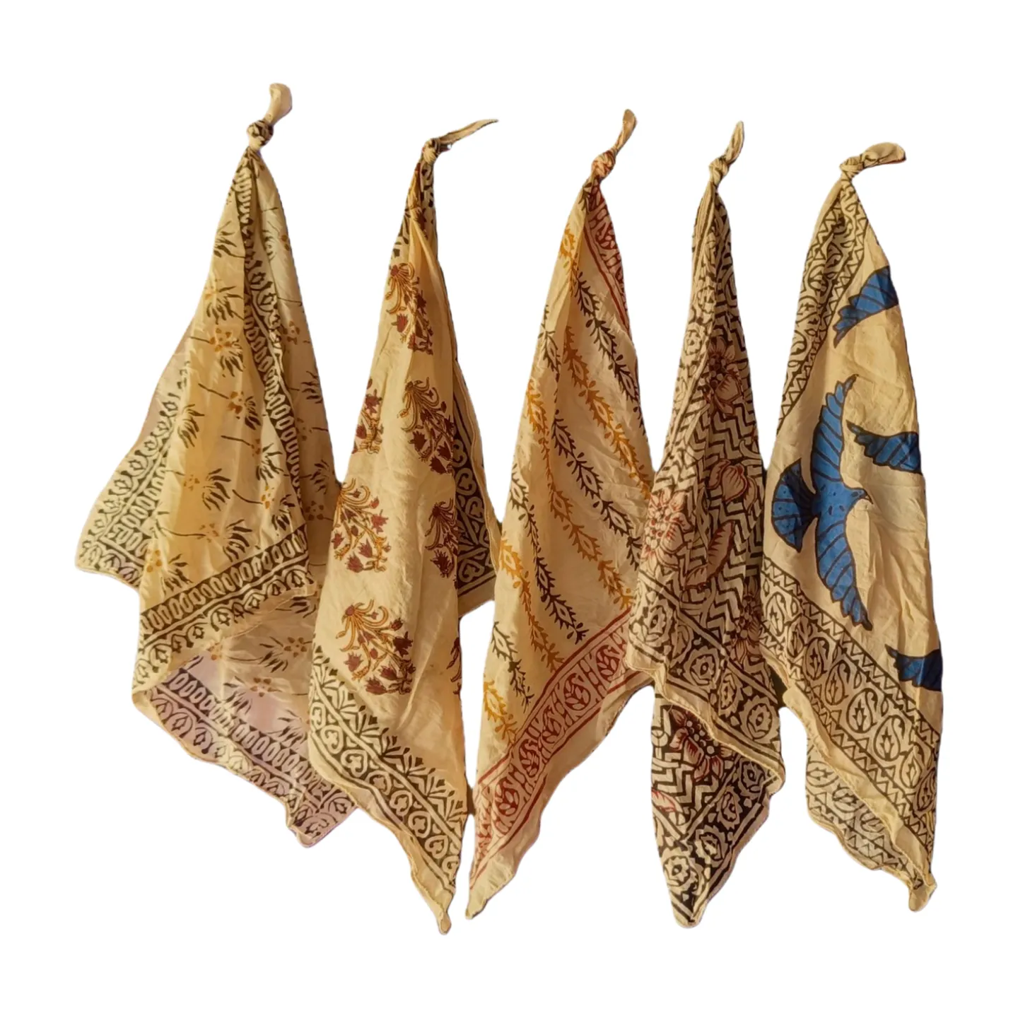 Handmade Printed Cotton Scarves