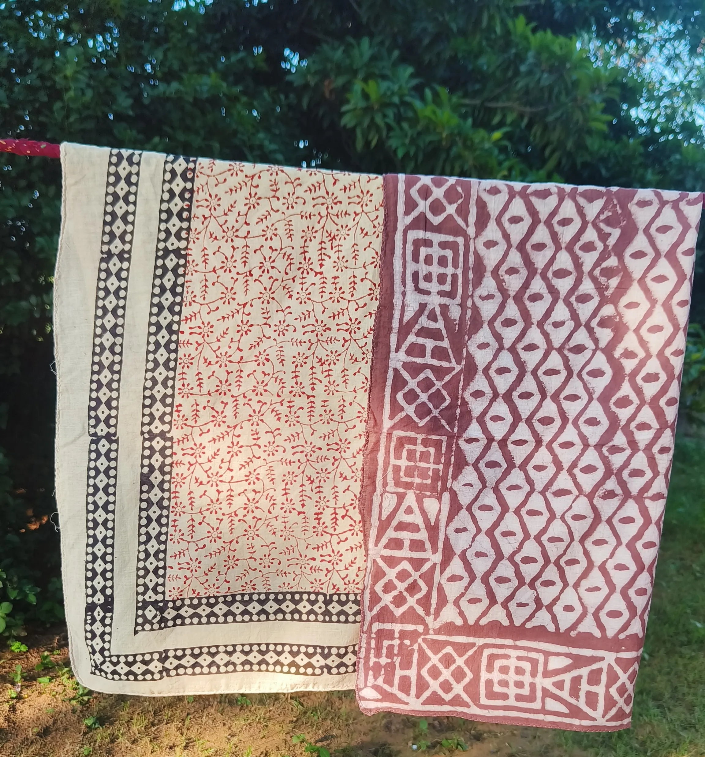 Handmade Block Print Scarves