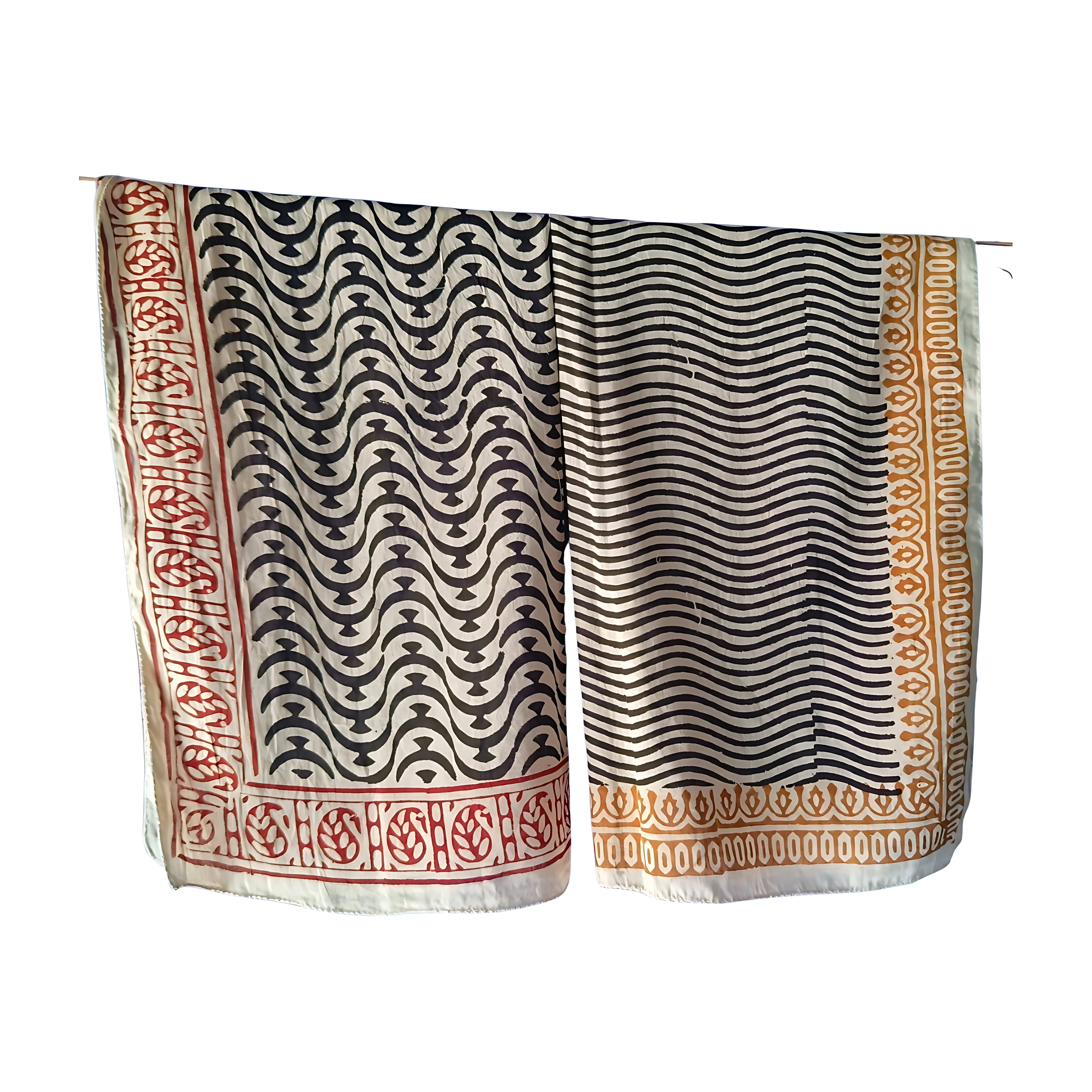 Premium Natural Dye Bandanas – Handmade 5-Pack Cotton Scarves