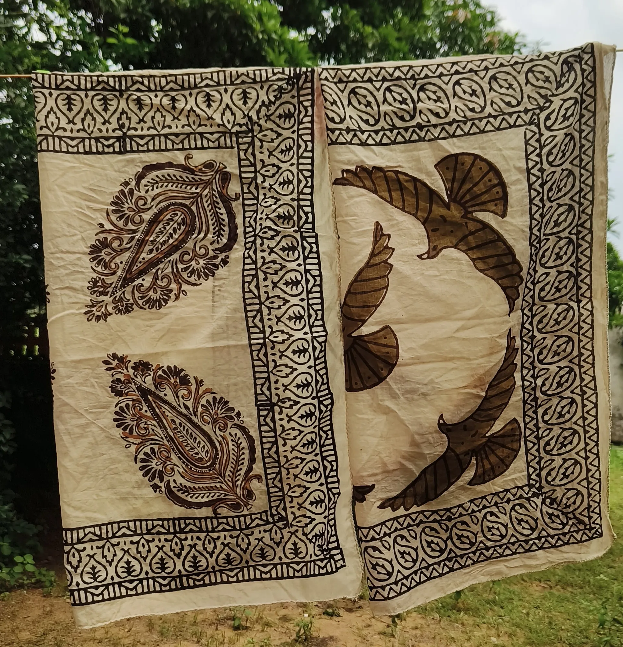 Handmade Block Print Cotton Towels