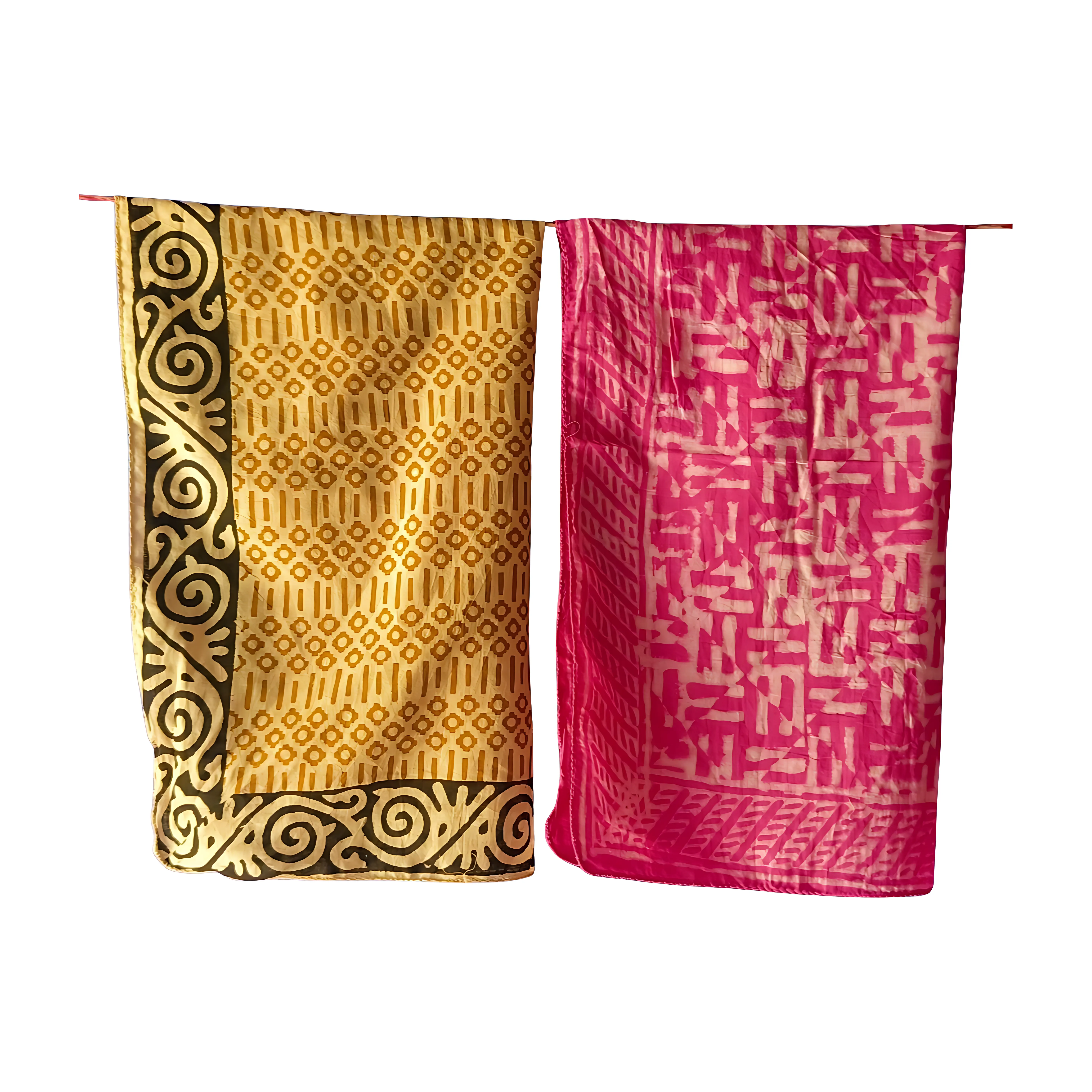 Soft Cotton Bandanas (Pack of 5) – Handmade Natural Block Prints