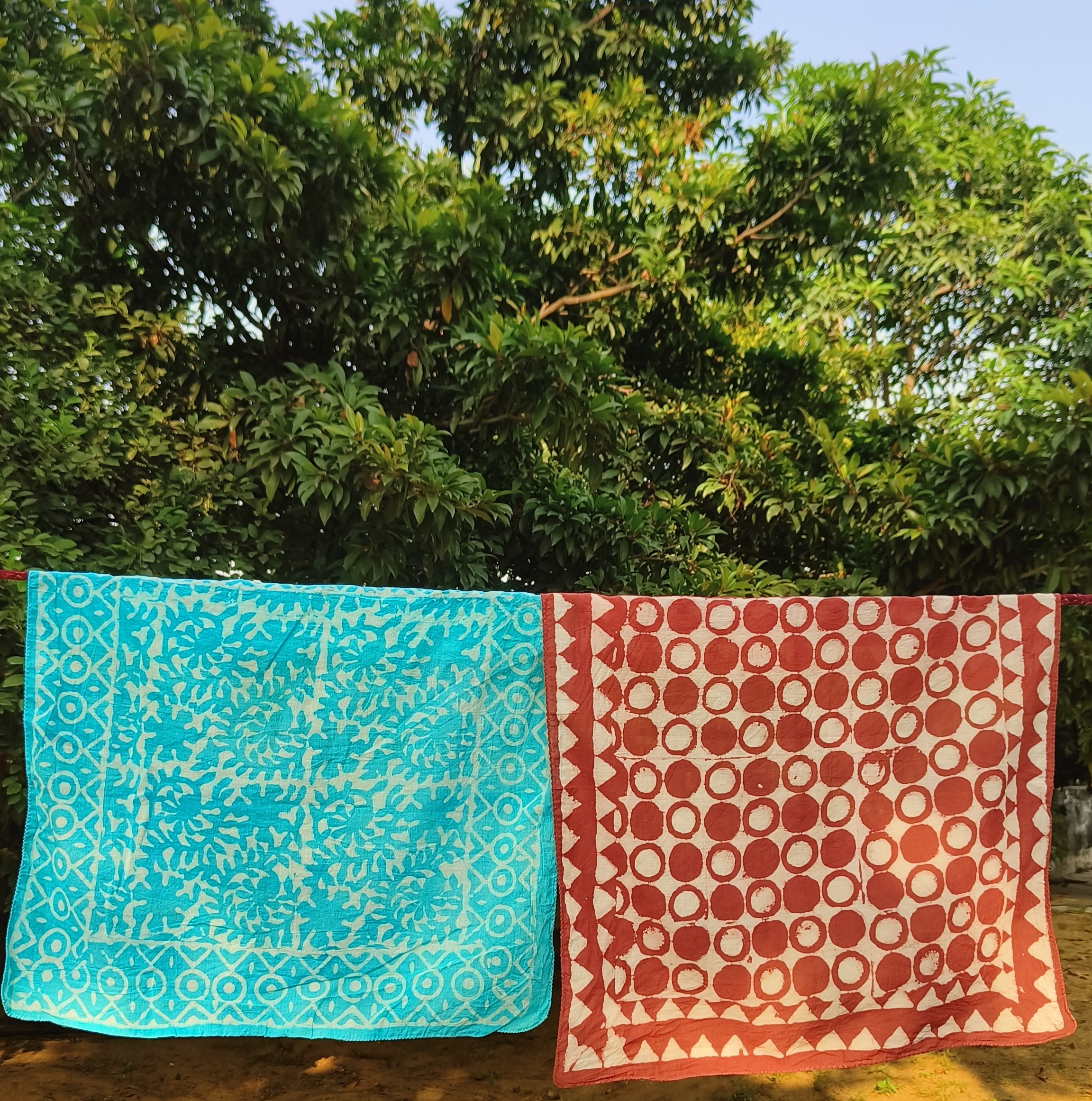 Handmade Indigo Dyed Scarf