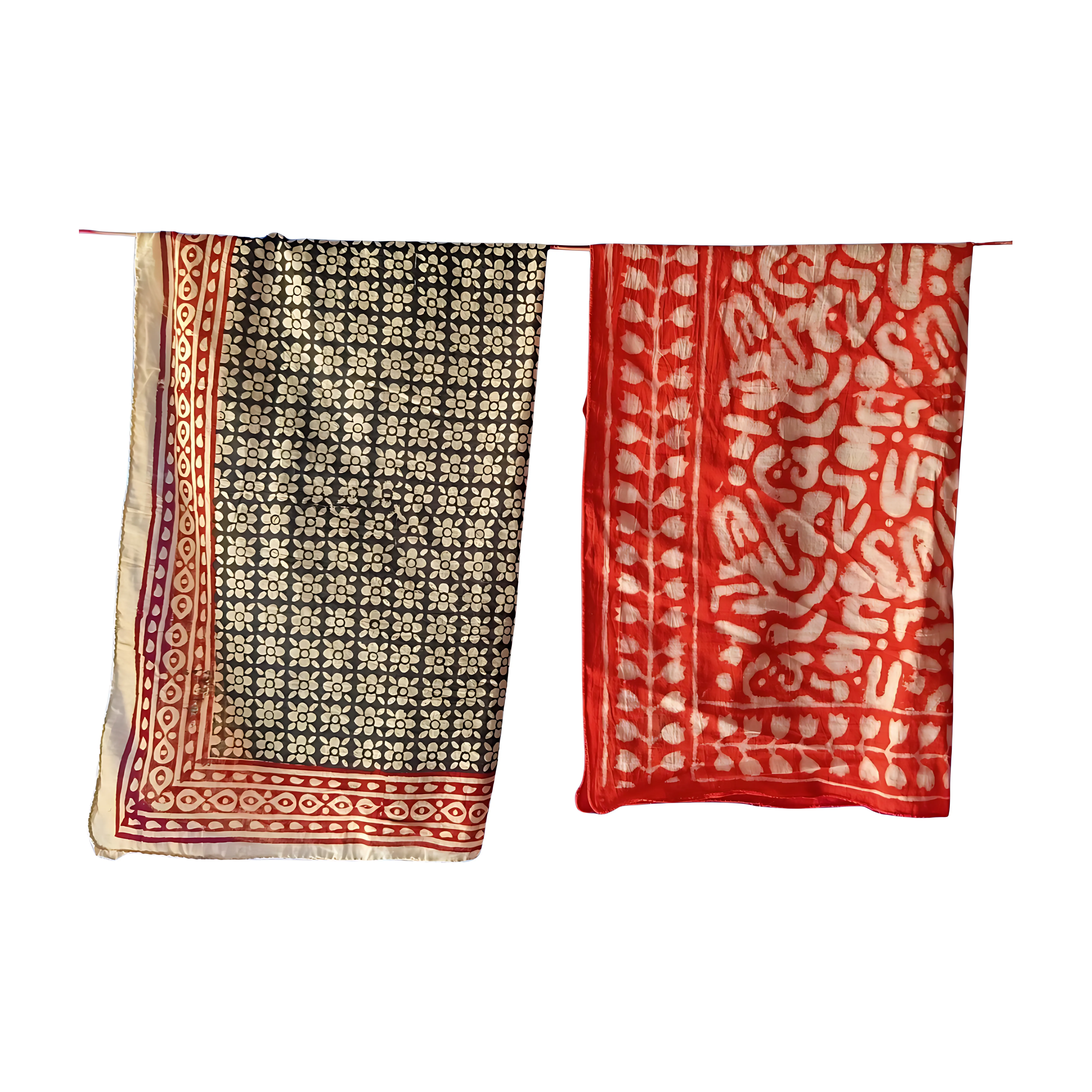 Soft Cotton Bandanas (Pack of 5) – Handmade Natural Block Prints