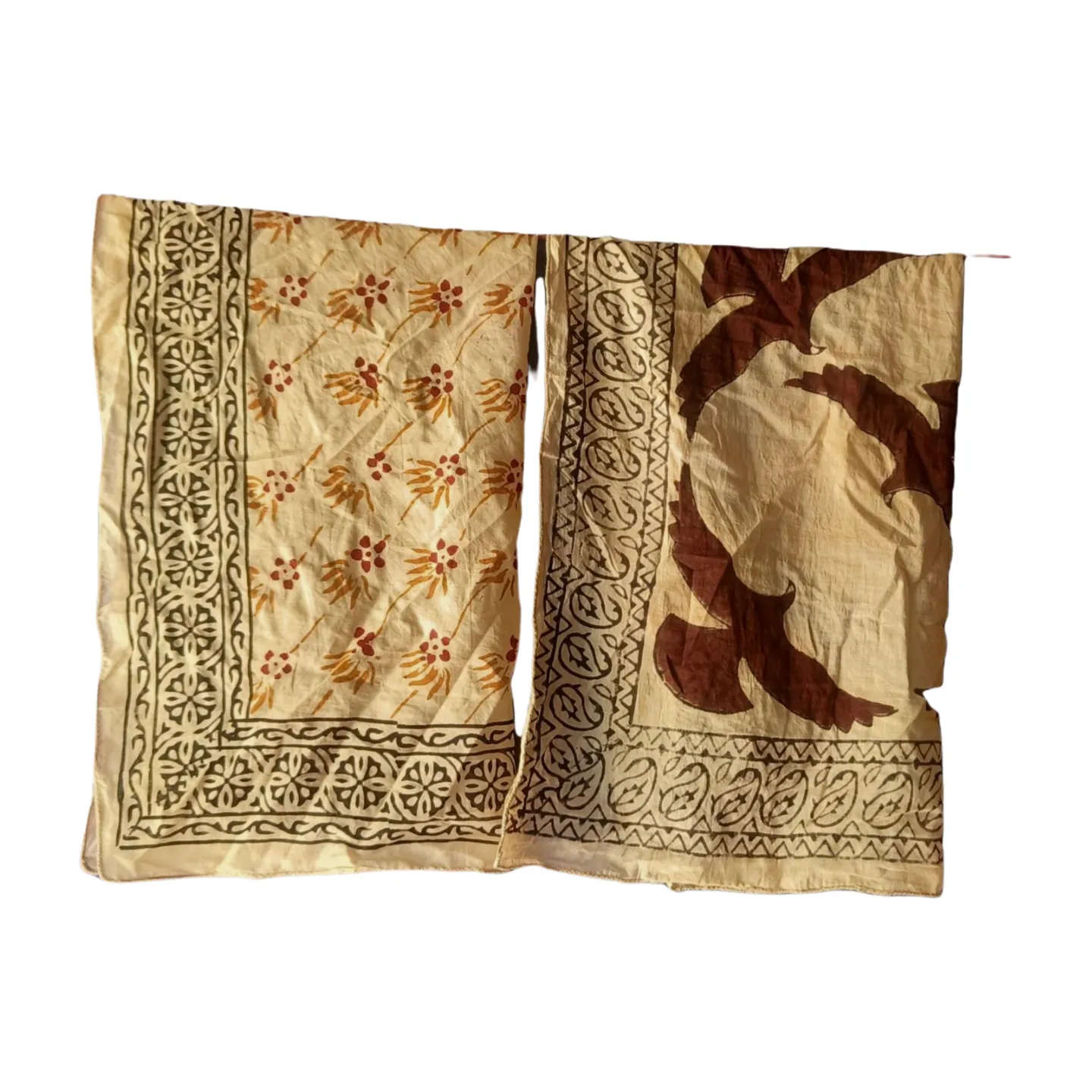 Vintage Patterned Silk Scarves