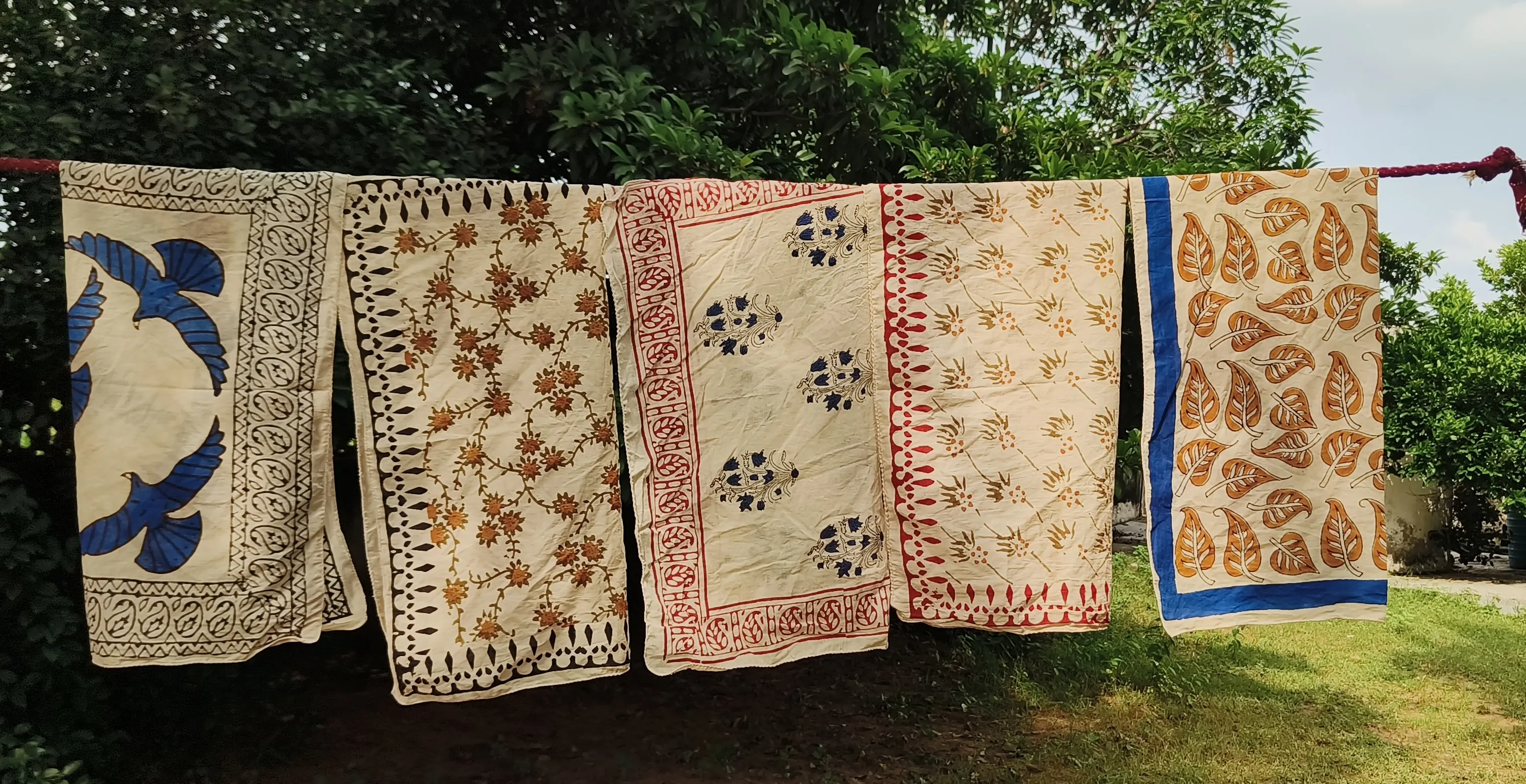Handcrafted Block Print Cotton Scarves