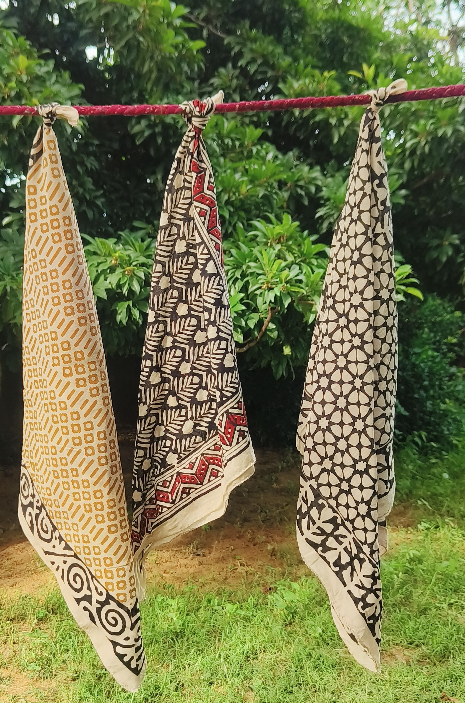 Handcrafted Block Print Scarves