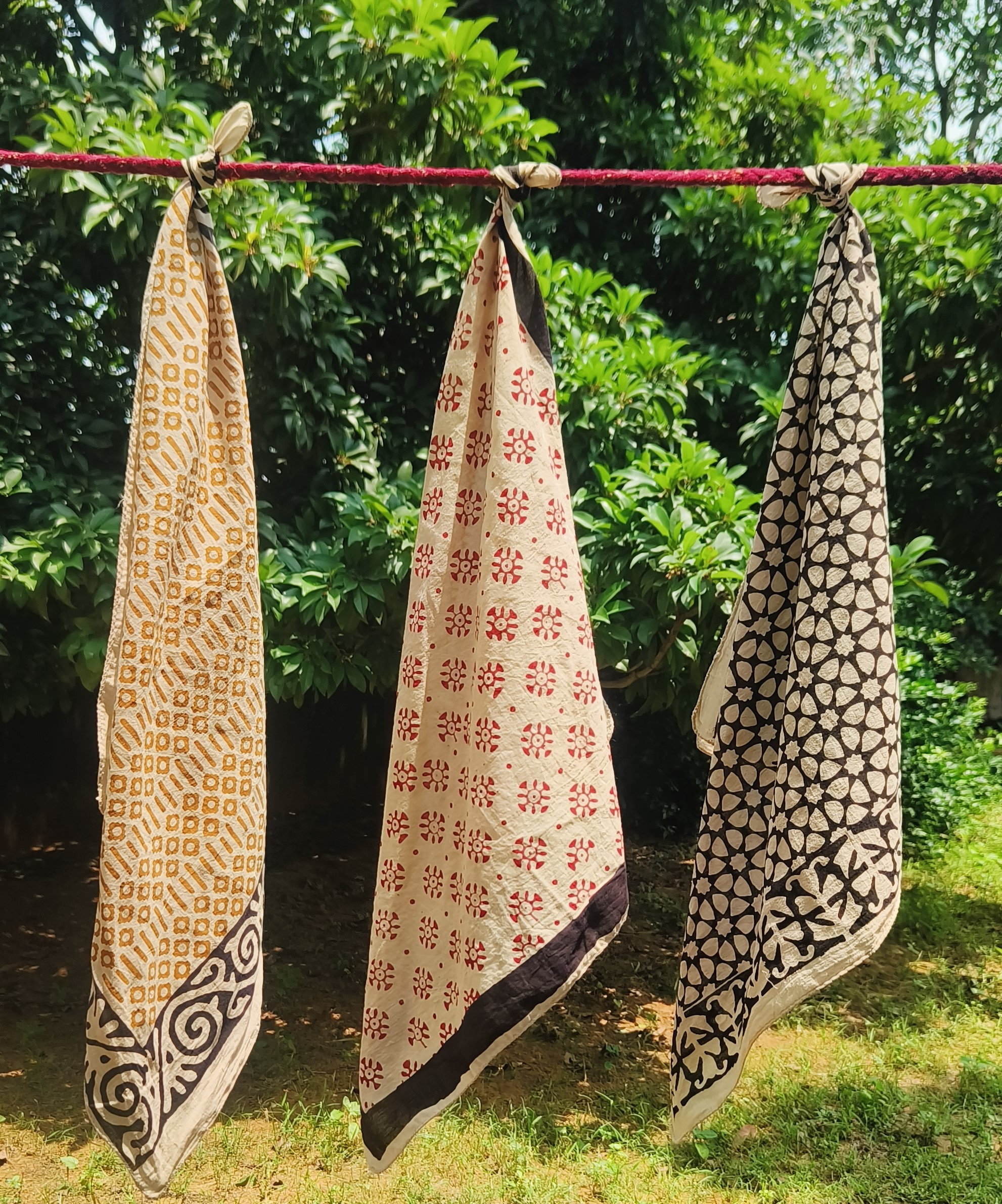 Handcrafted Block Print Cotton Shawl