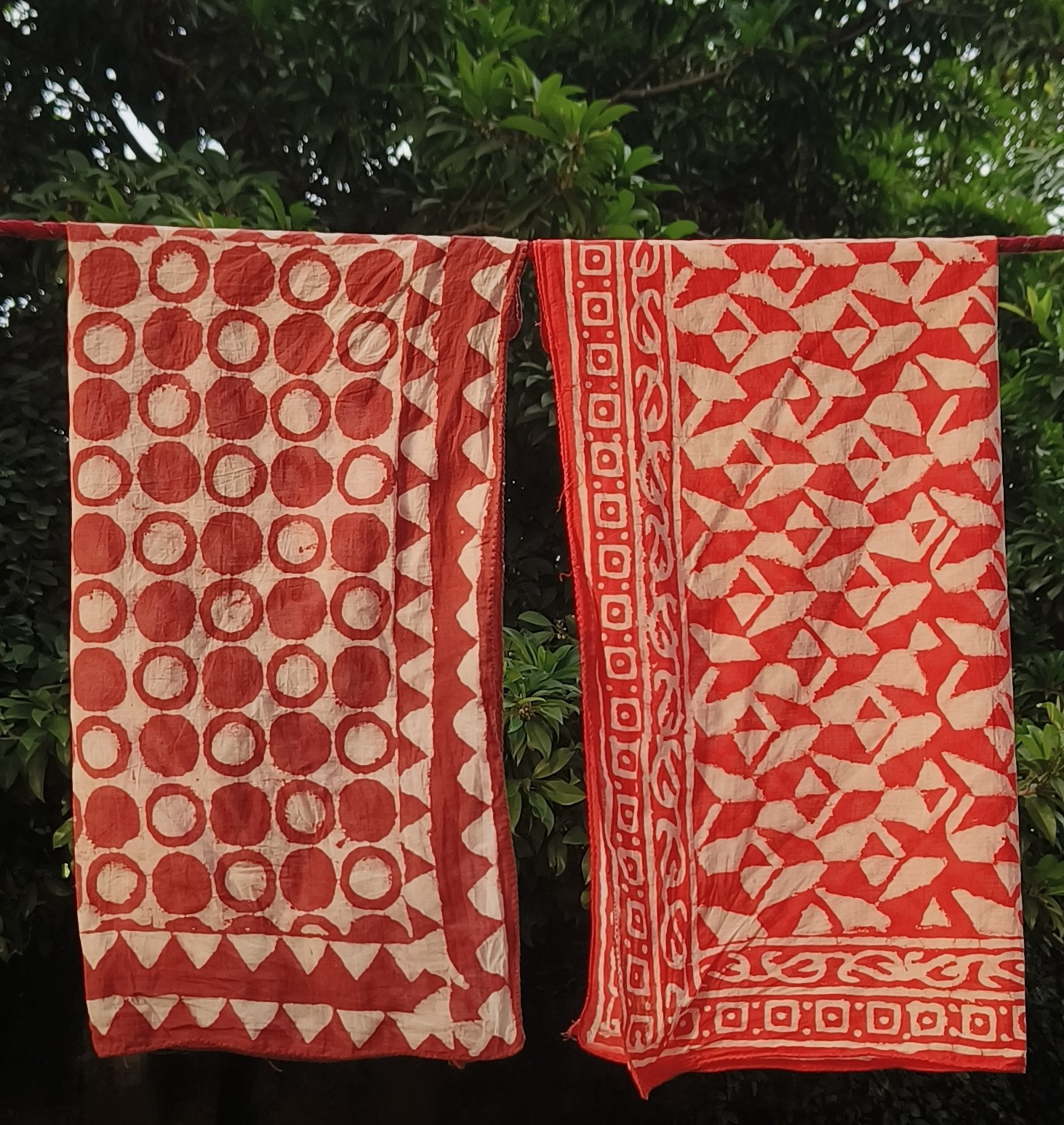 Handmade Batik Cotton Scarves
