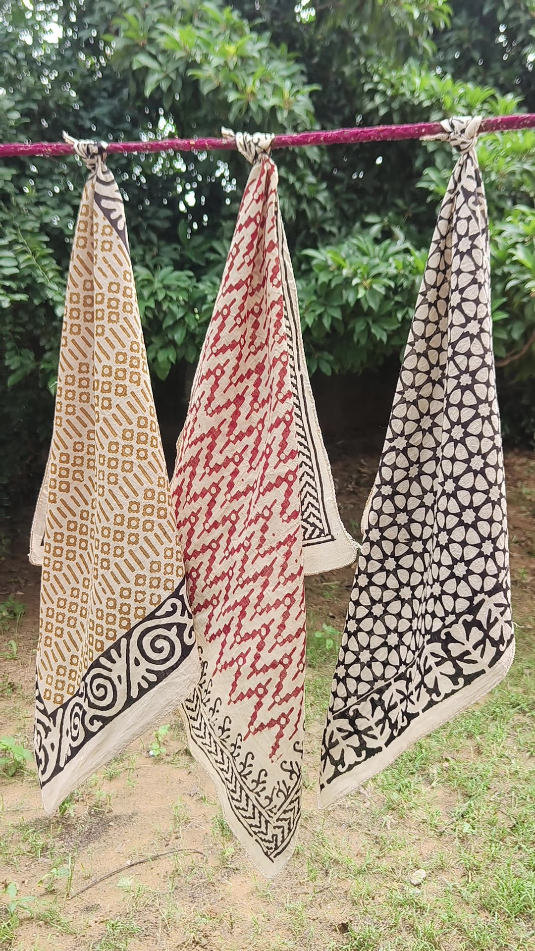Handcrafted Cotton Block Print Scarves