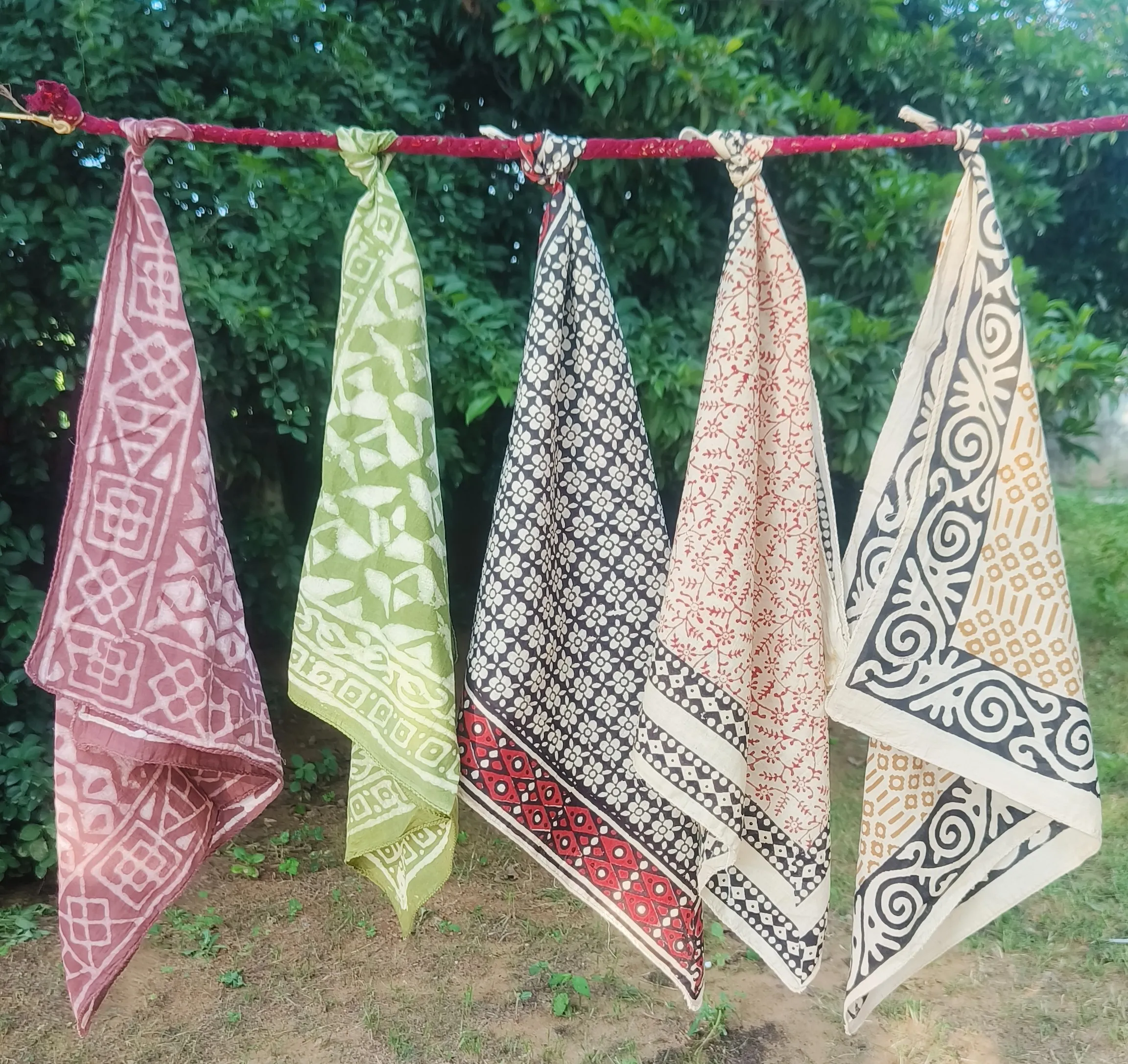 Handcrafted Block Print Cotton Scarves