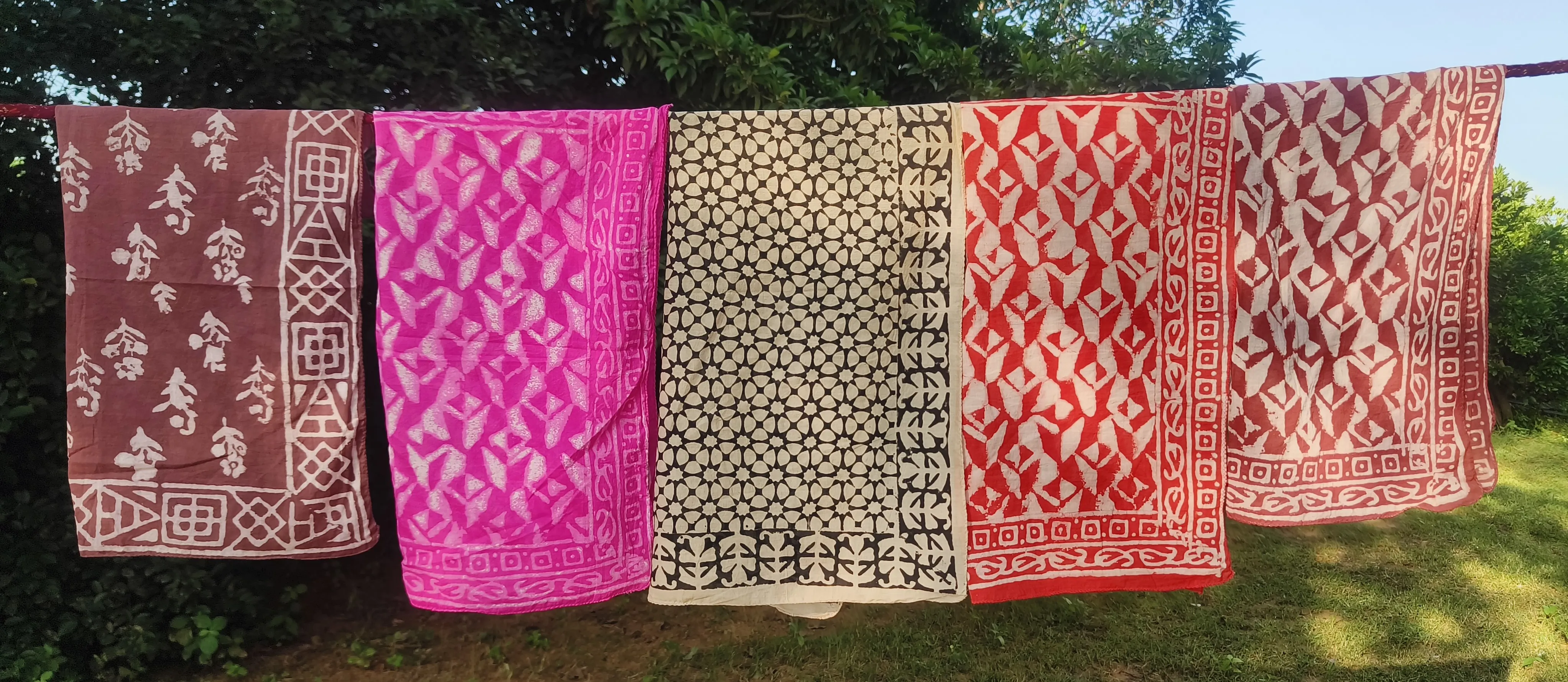 Handmade Patterned Scarves