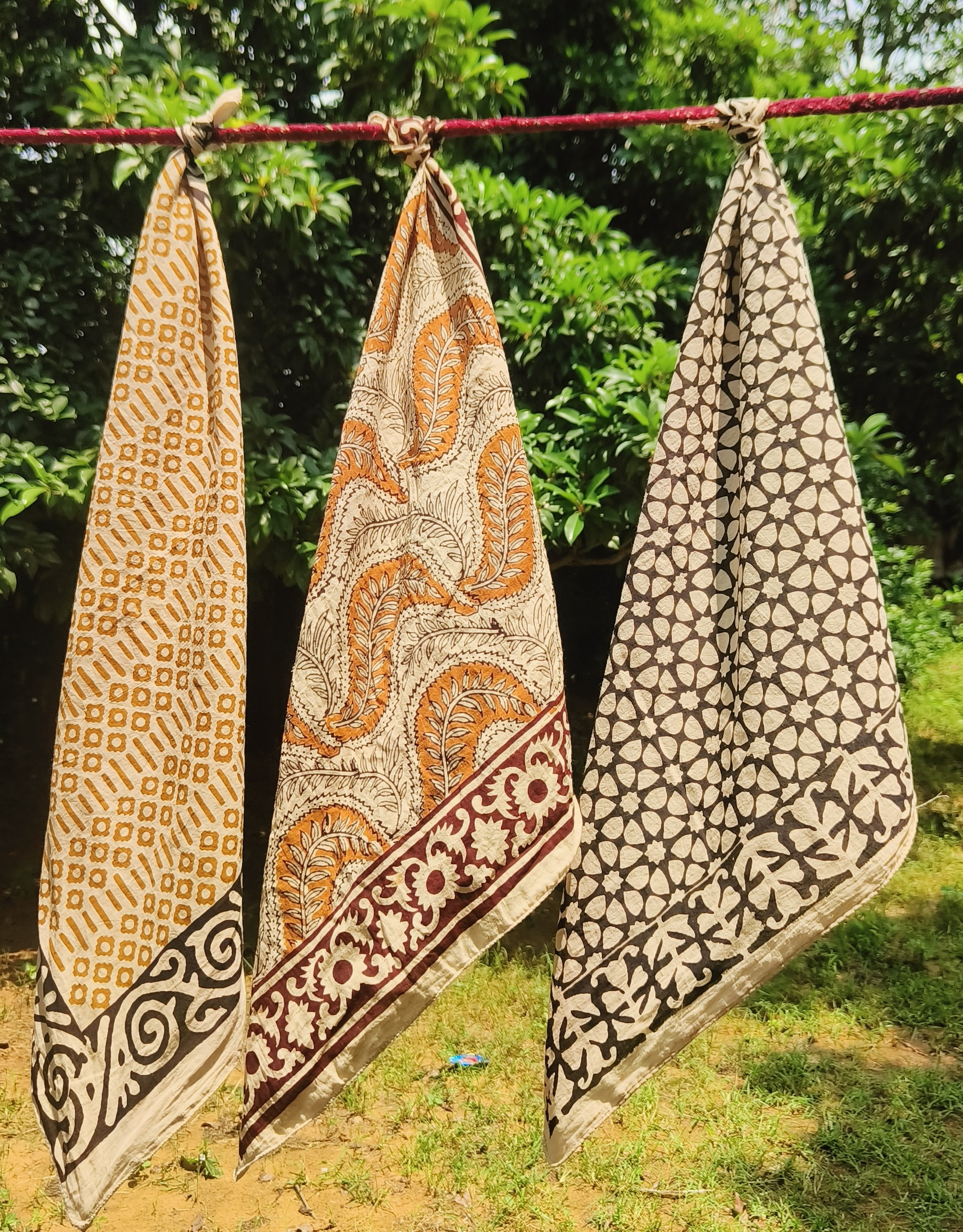 Handcrafted Block Print Cotton Scarves