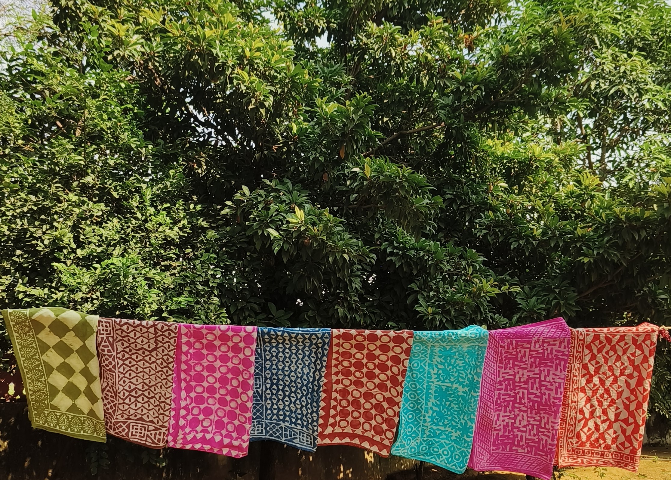 Handcrafted Indigo Dyed Scarf
