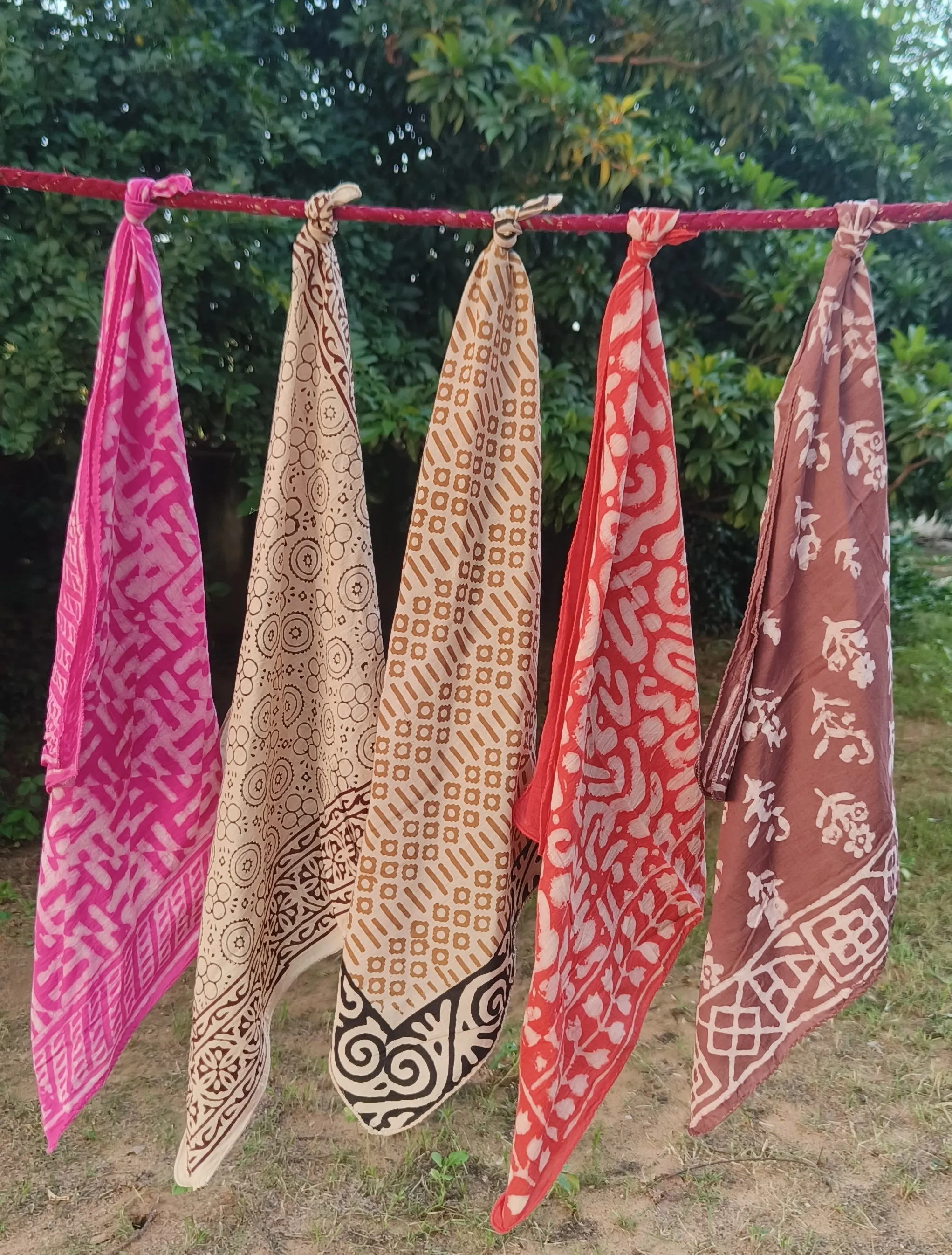 Handcrafted Block Print Scarves