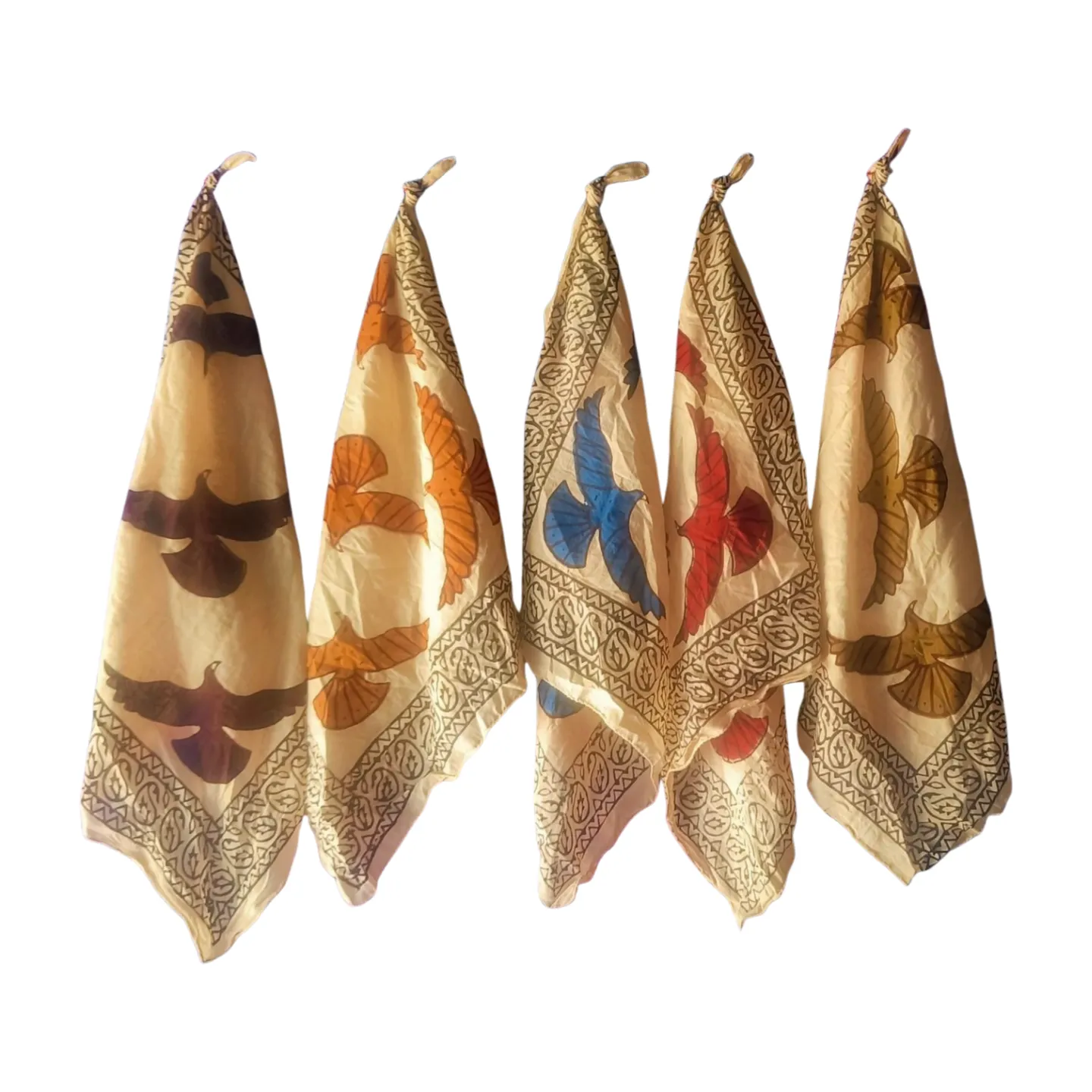 Handmade Printed Cotton Scarves