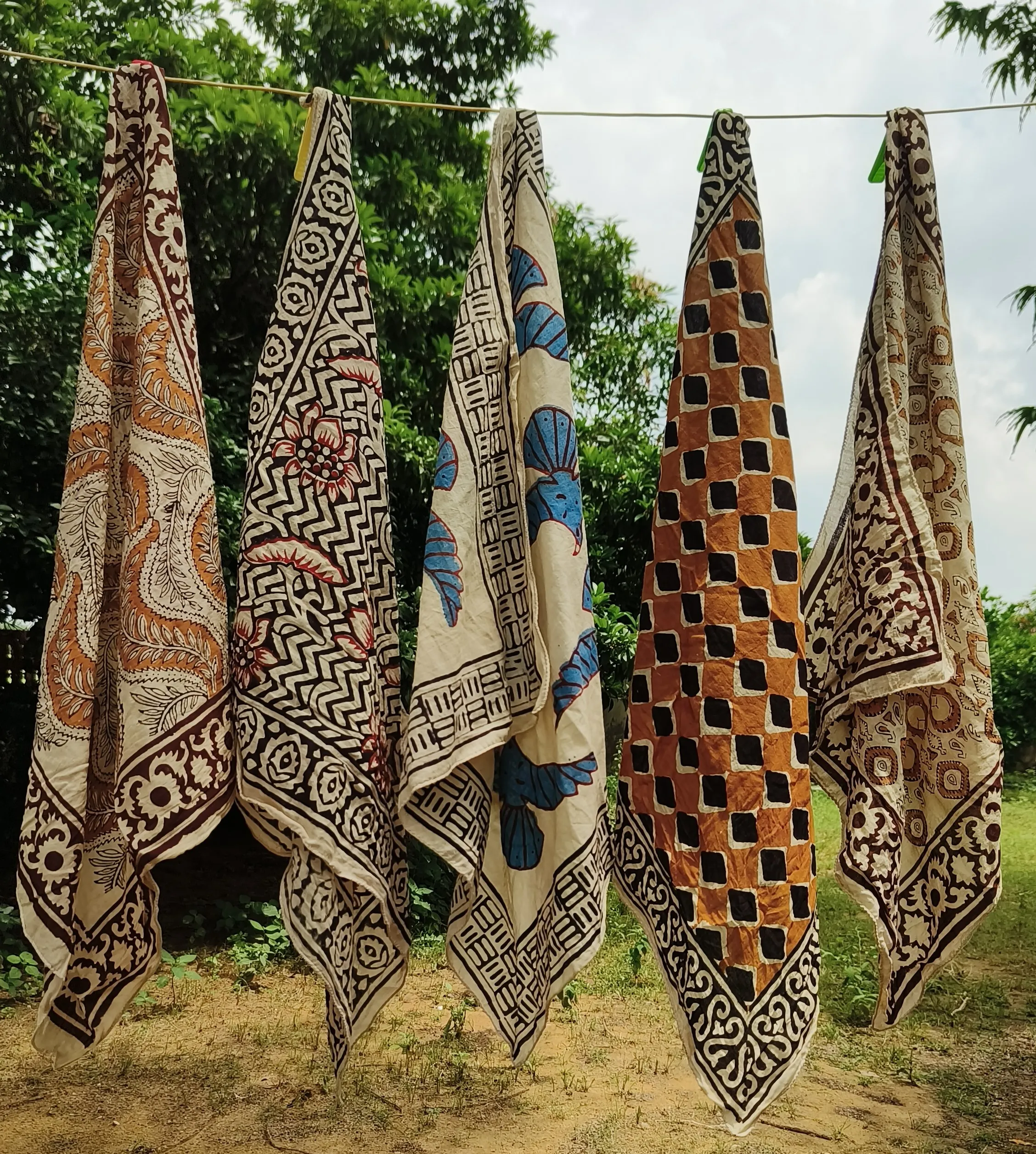 Handcrafted Block Printed Cotton Sarongs