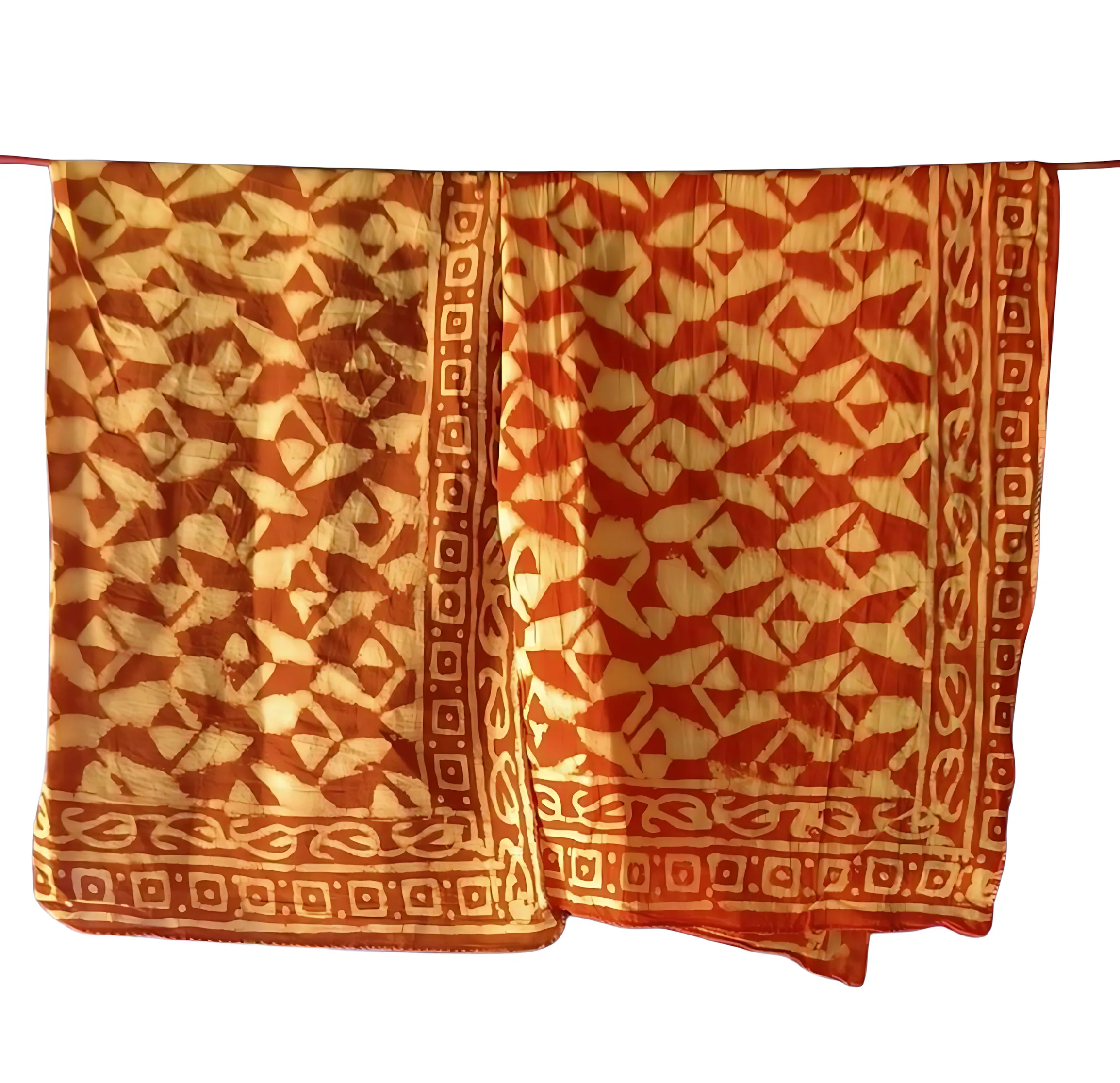 Eco-Friendly Block Print Bandanas – 5-Piece Natural Cotton Set