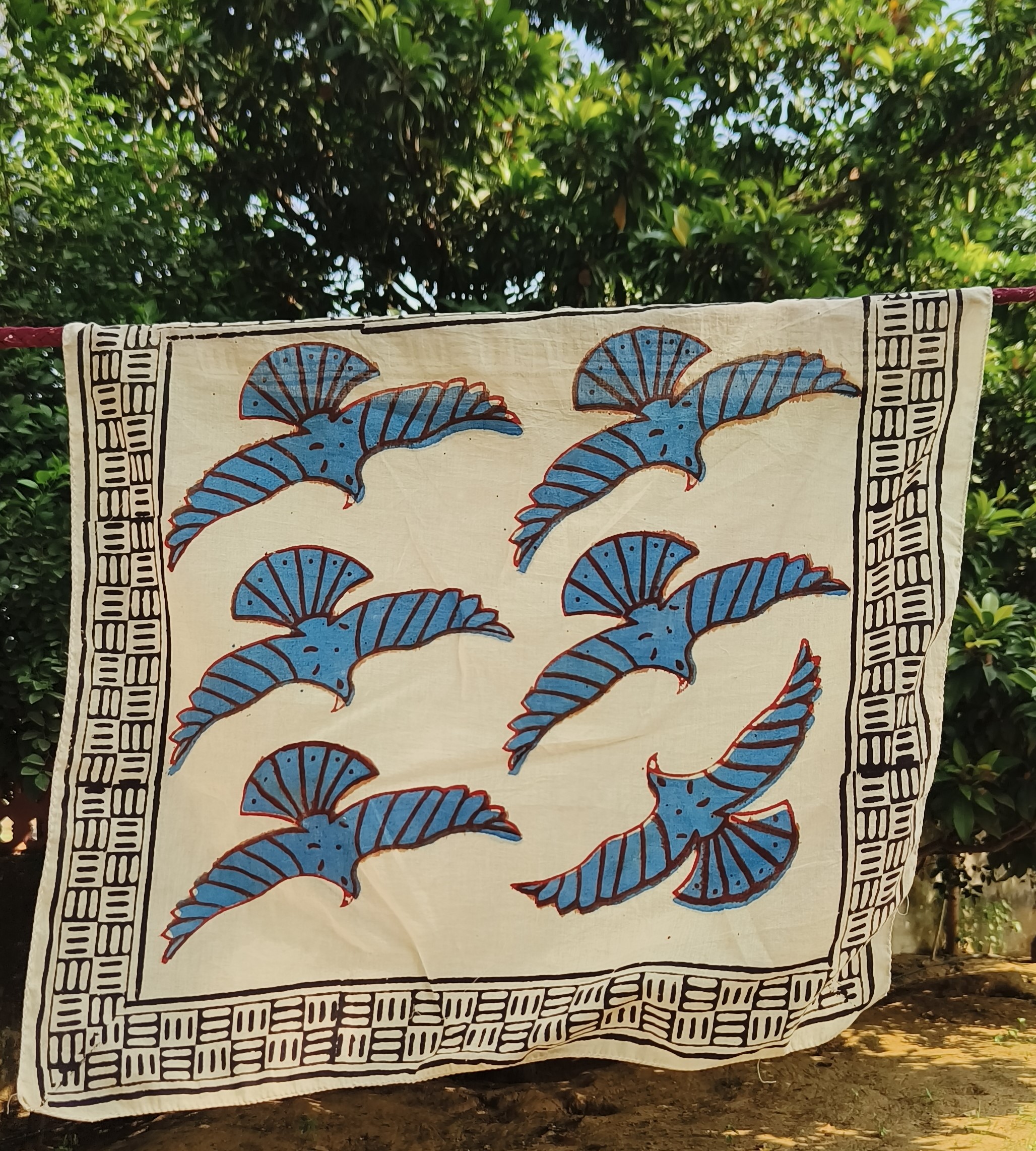 Handcrafted Block Print Cotton Throw