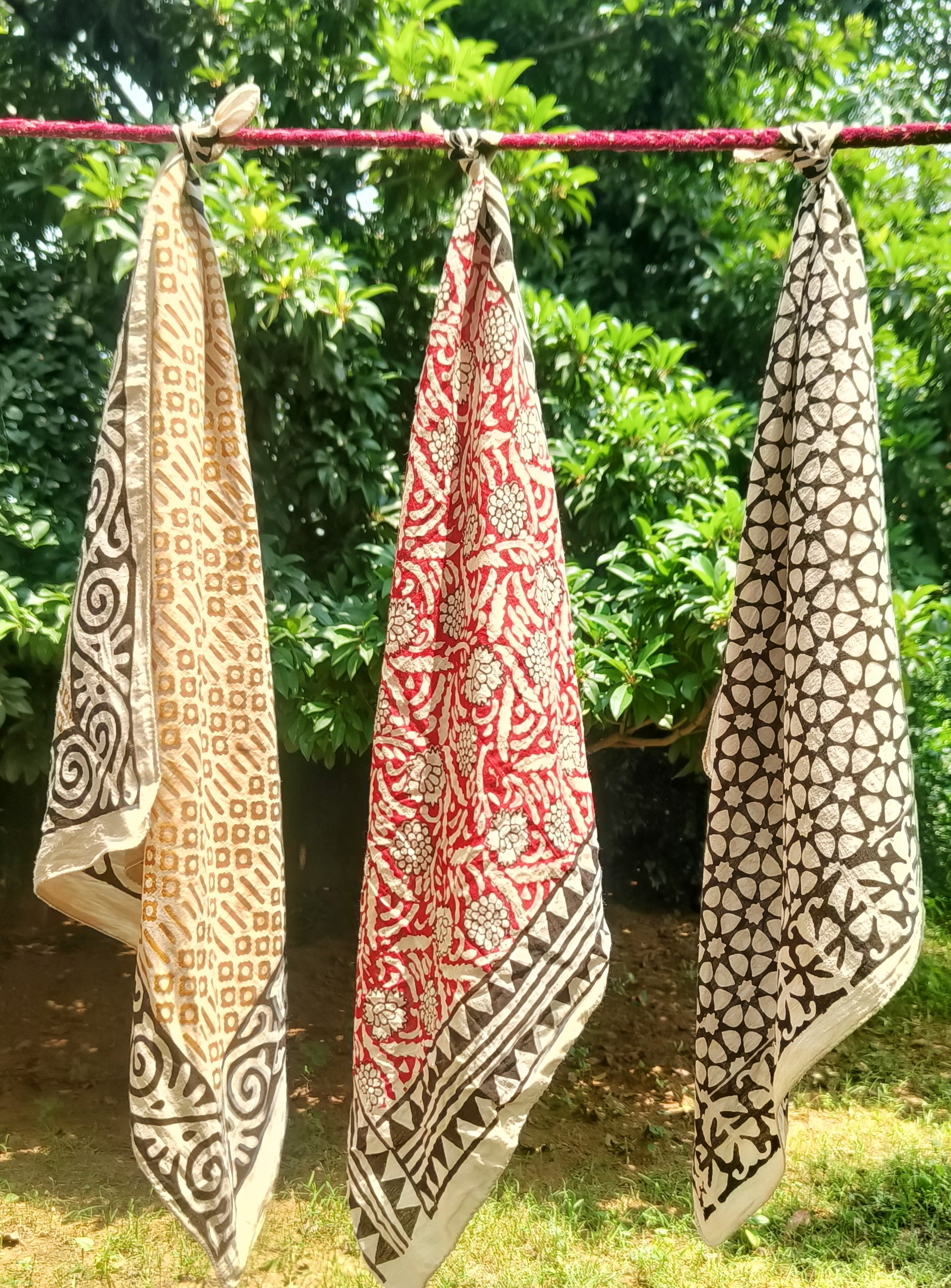 Handcrafted Block Print Cotton Scarves