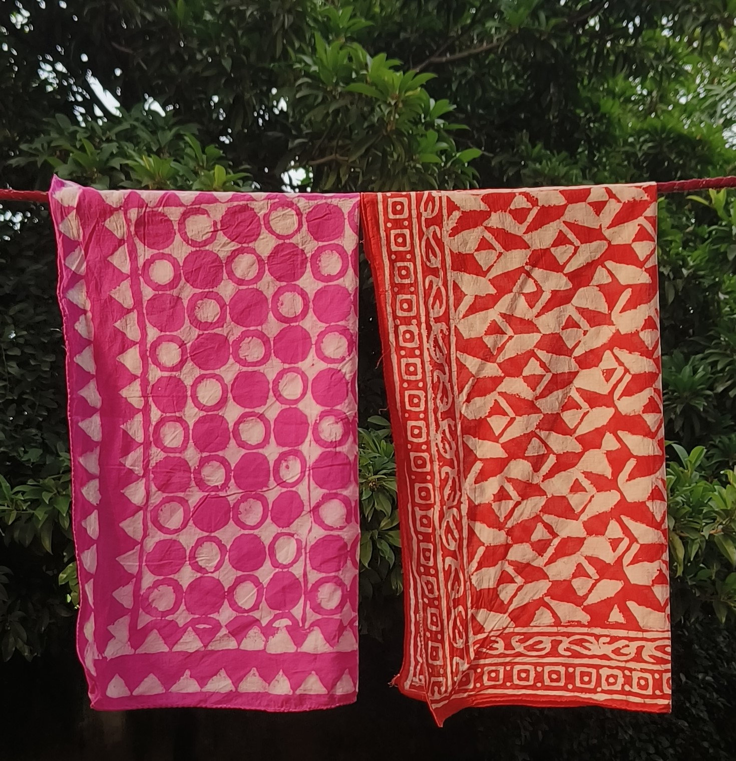 Handmade Batik Cotton Scarves
