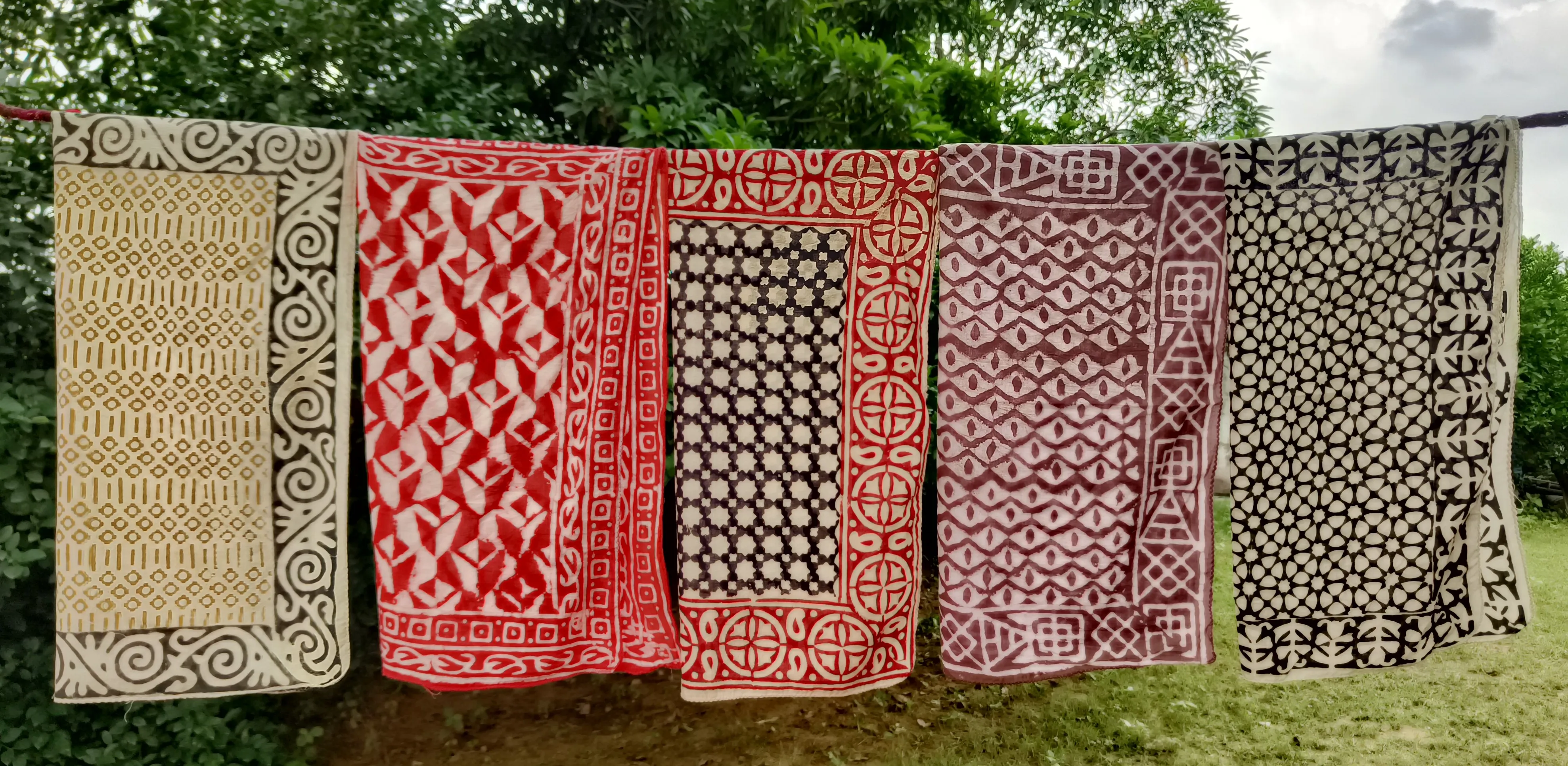 Handcrafted Block Print Cotton Scarves