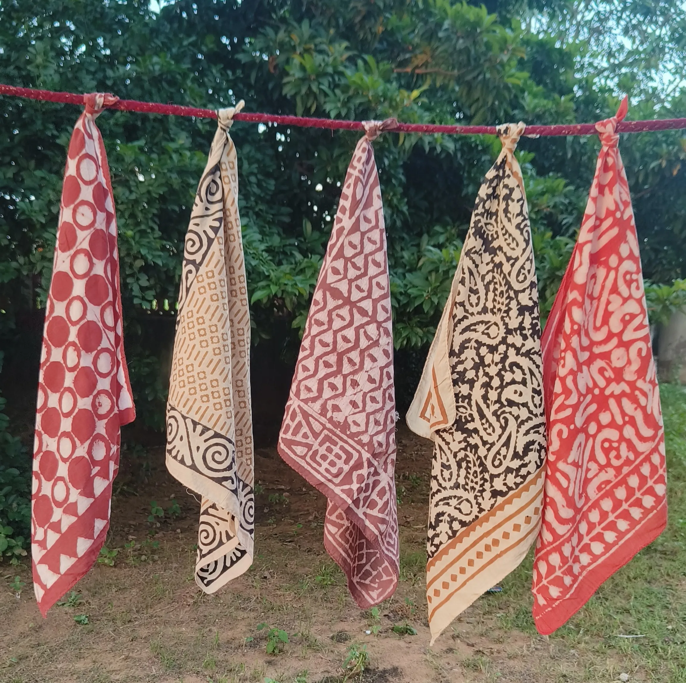 Handcrafted Block Print Cotton Scarves