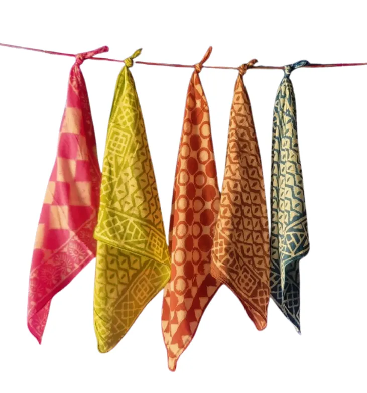 Colorful Patterned Handkerchief Set