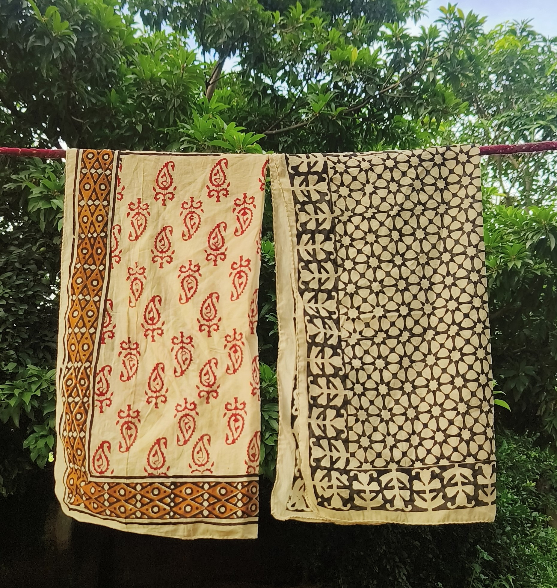 Handcrafted Block Print Scarves