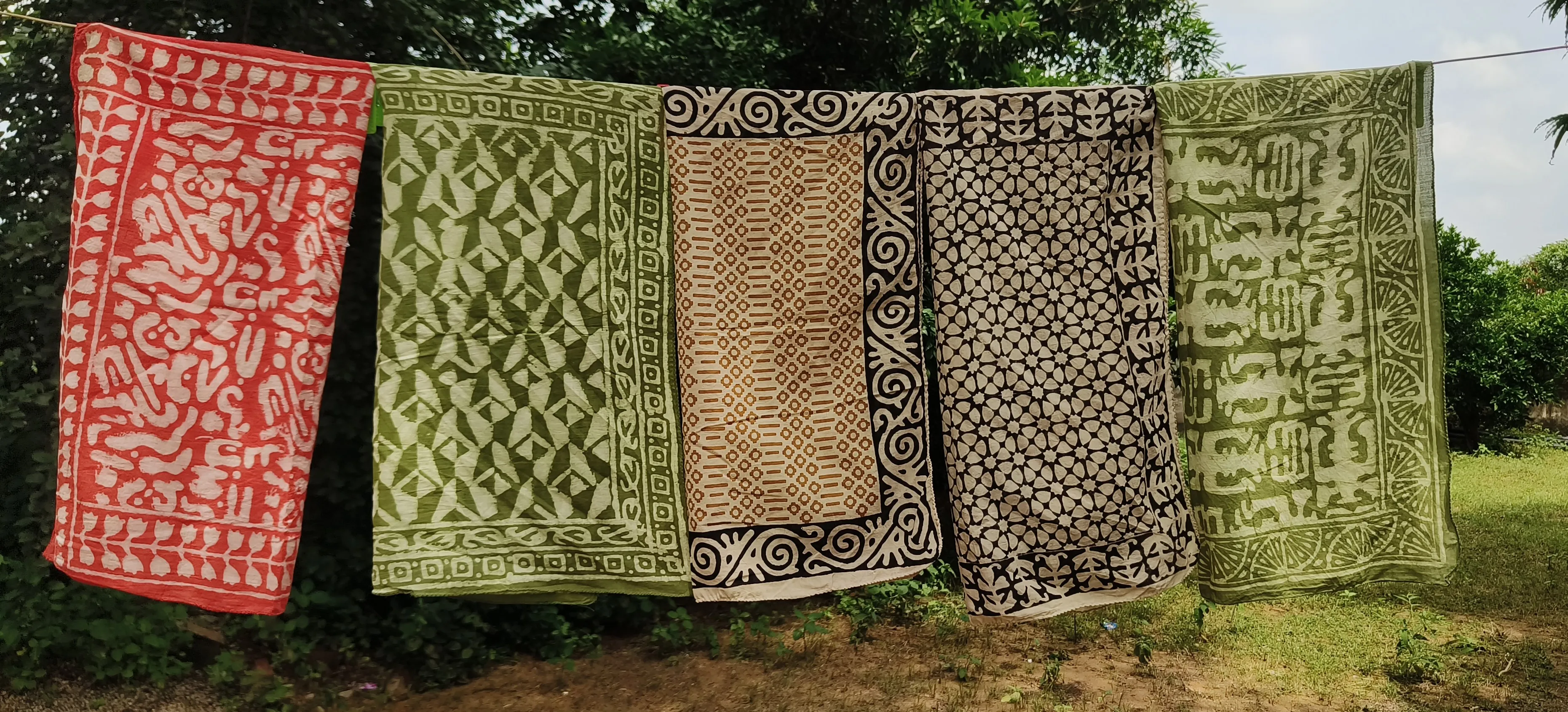 Hand-printed Cotton Towels