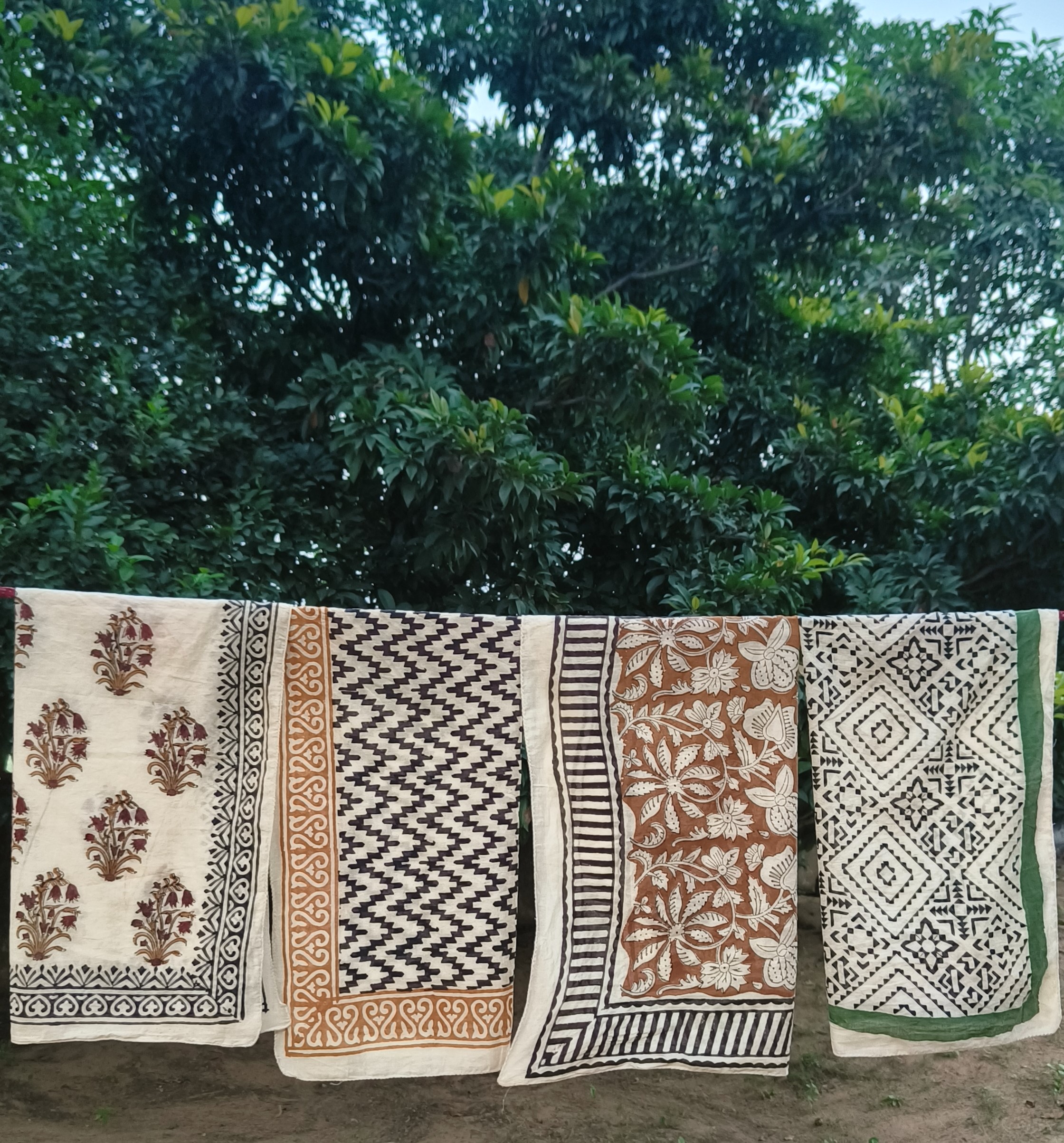 Handmade Batik Cotton Throw